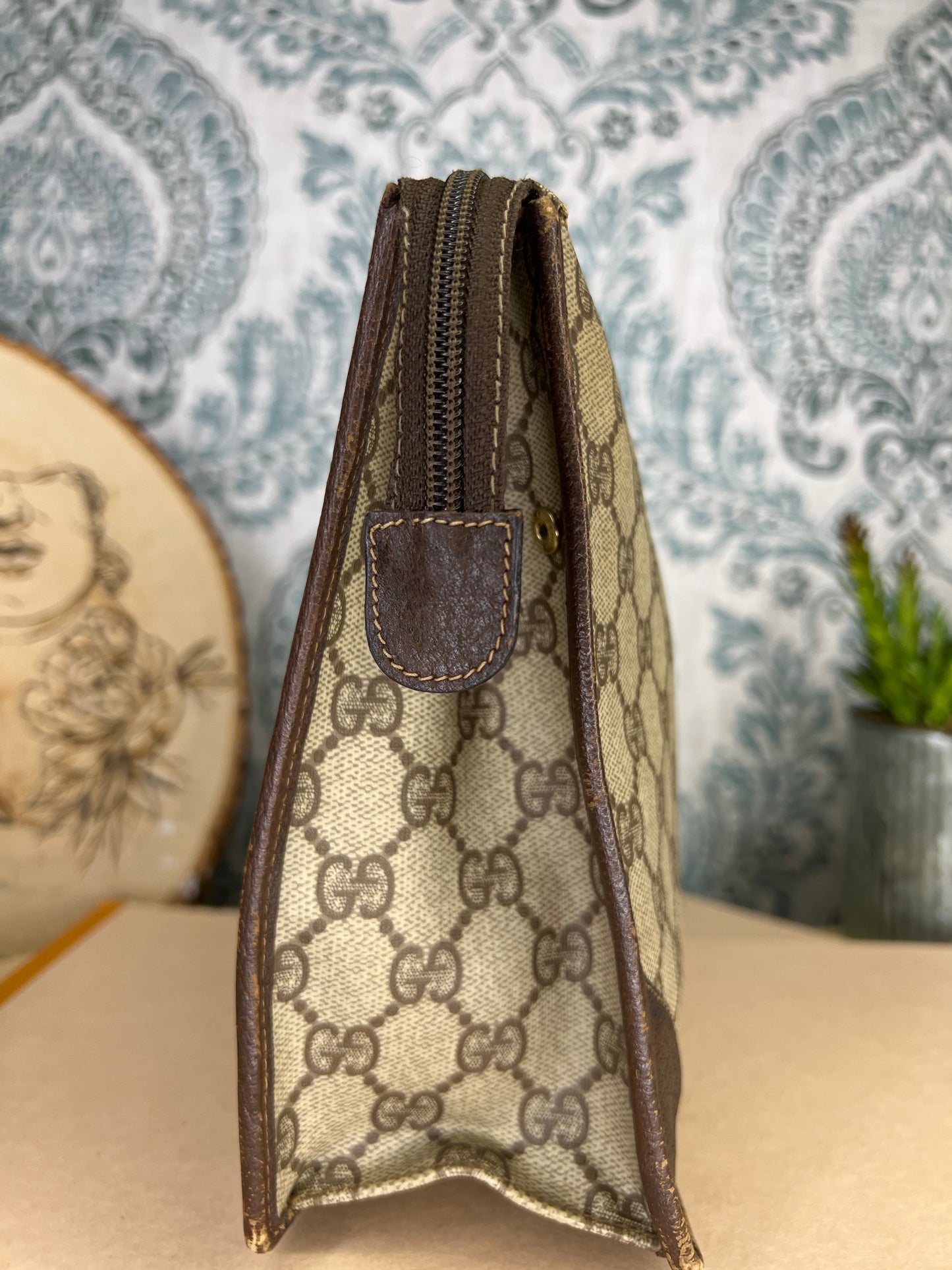 Gucci Vintage Brown Clutch