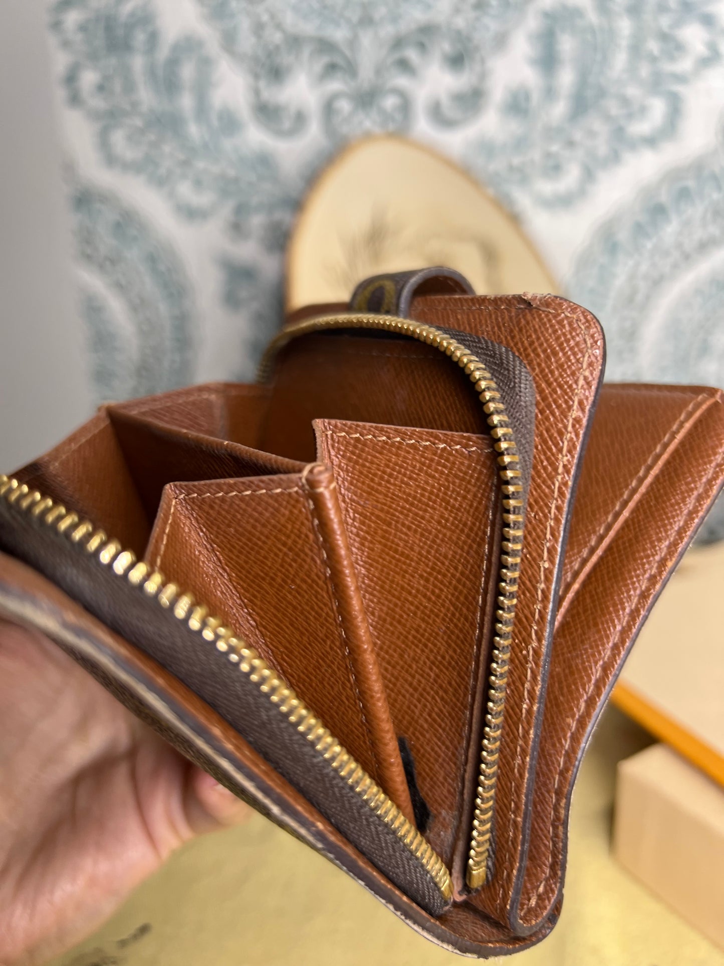 Monogram Compact Zip Wallet