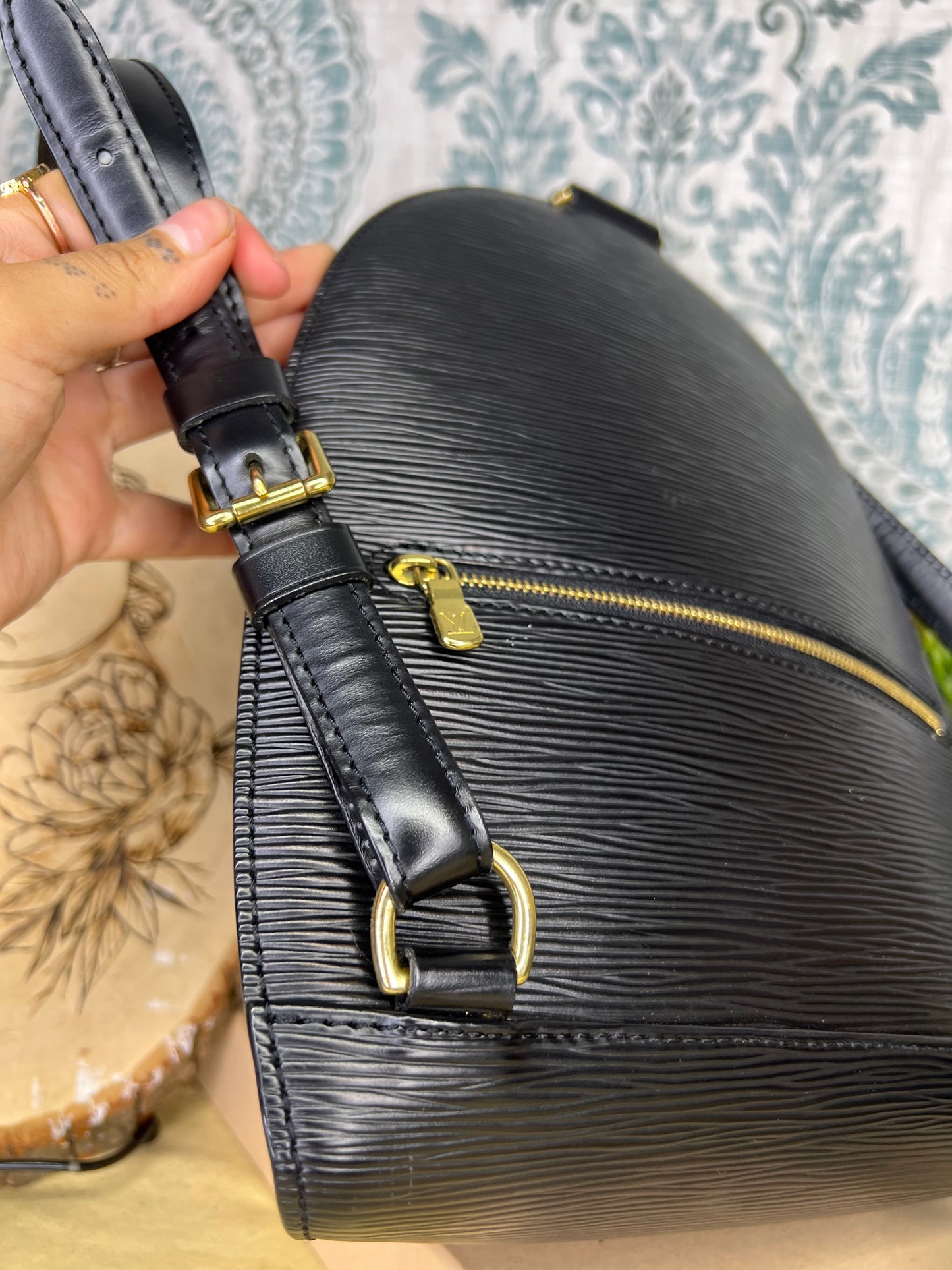 Louis Vuitton Epi Black Mabillon