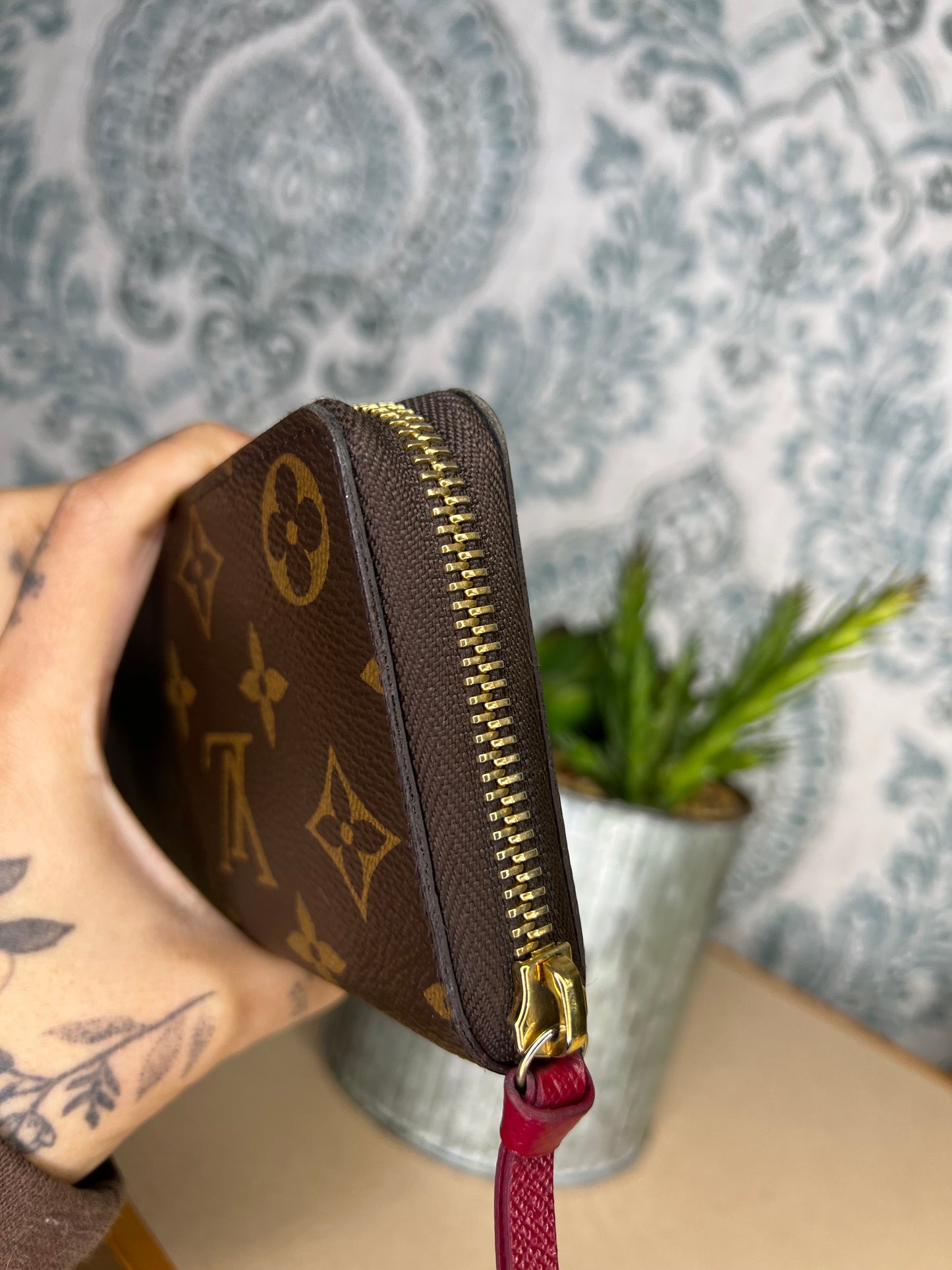 Louis Vuitton Clemence Wallet Fuschia
