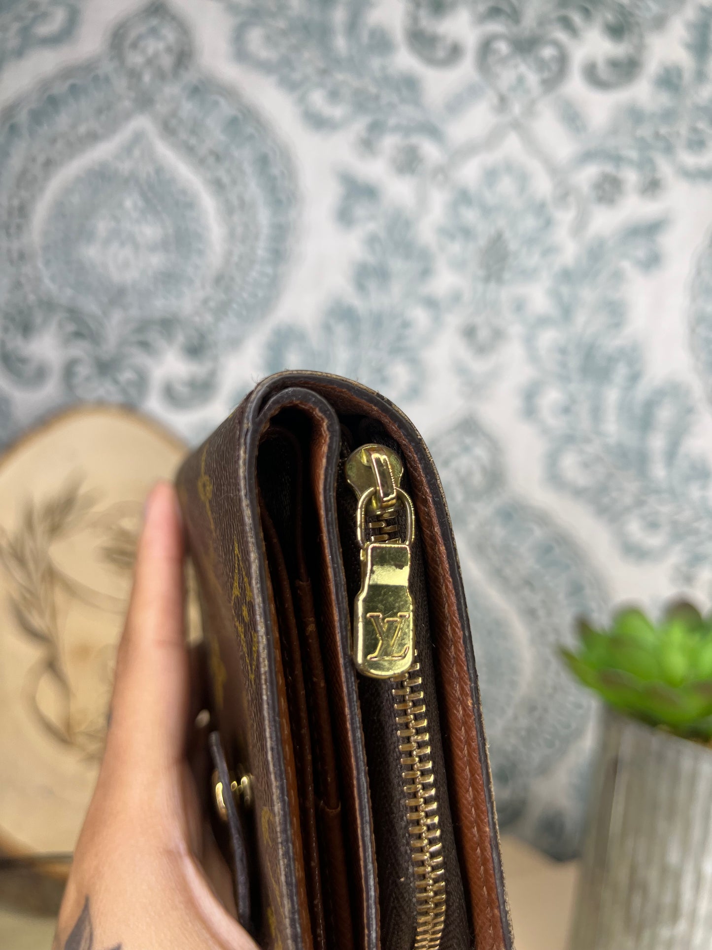 Monogram Compact Zip Wallet