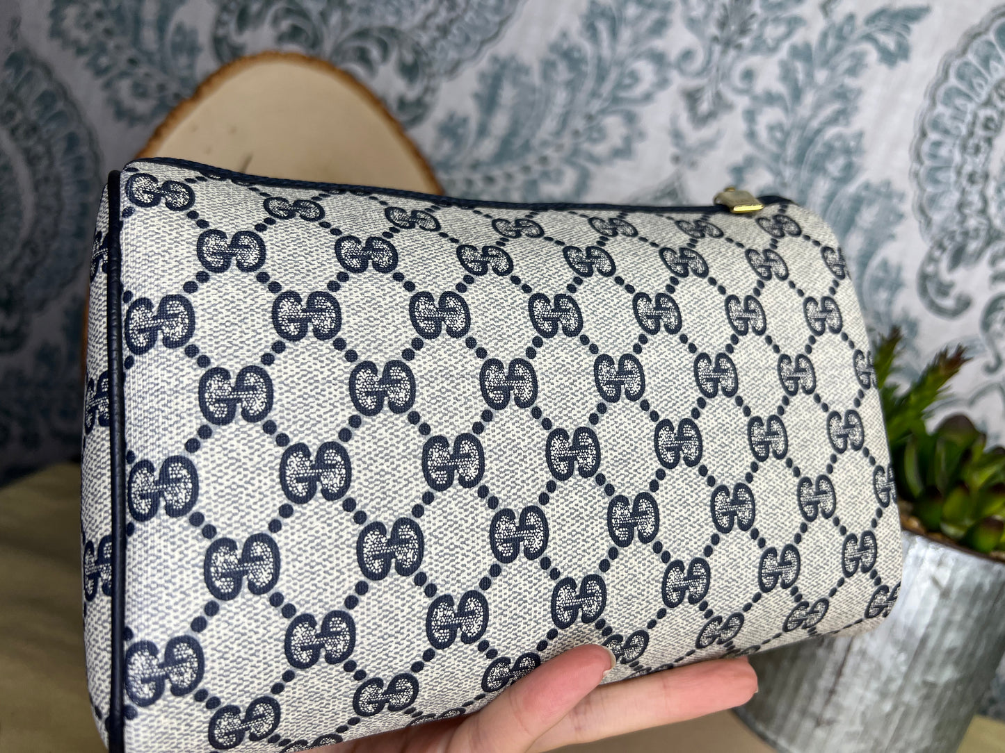 Gucci Navy Vintage Clutch