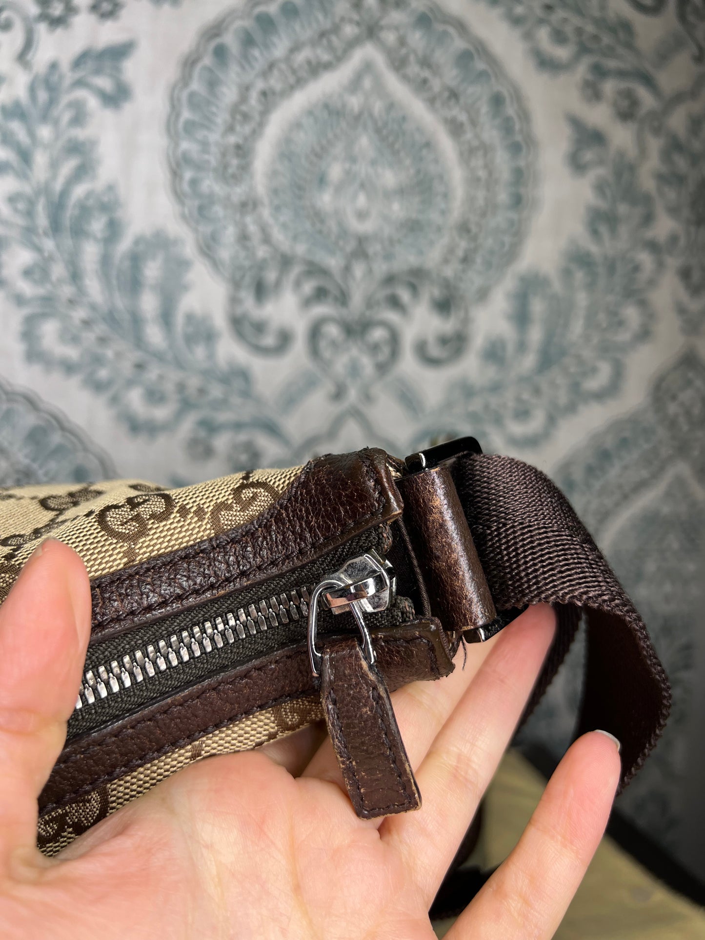 Gucci Canvas Crossbody Bag