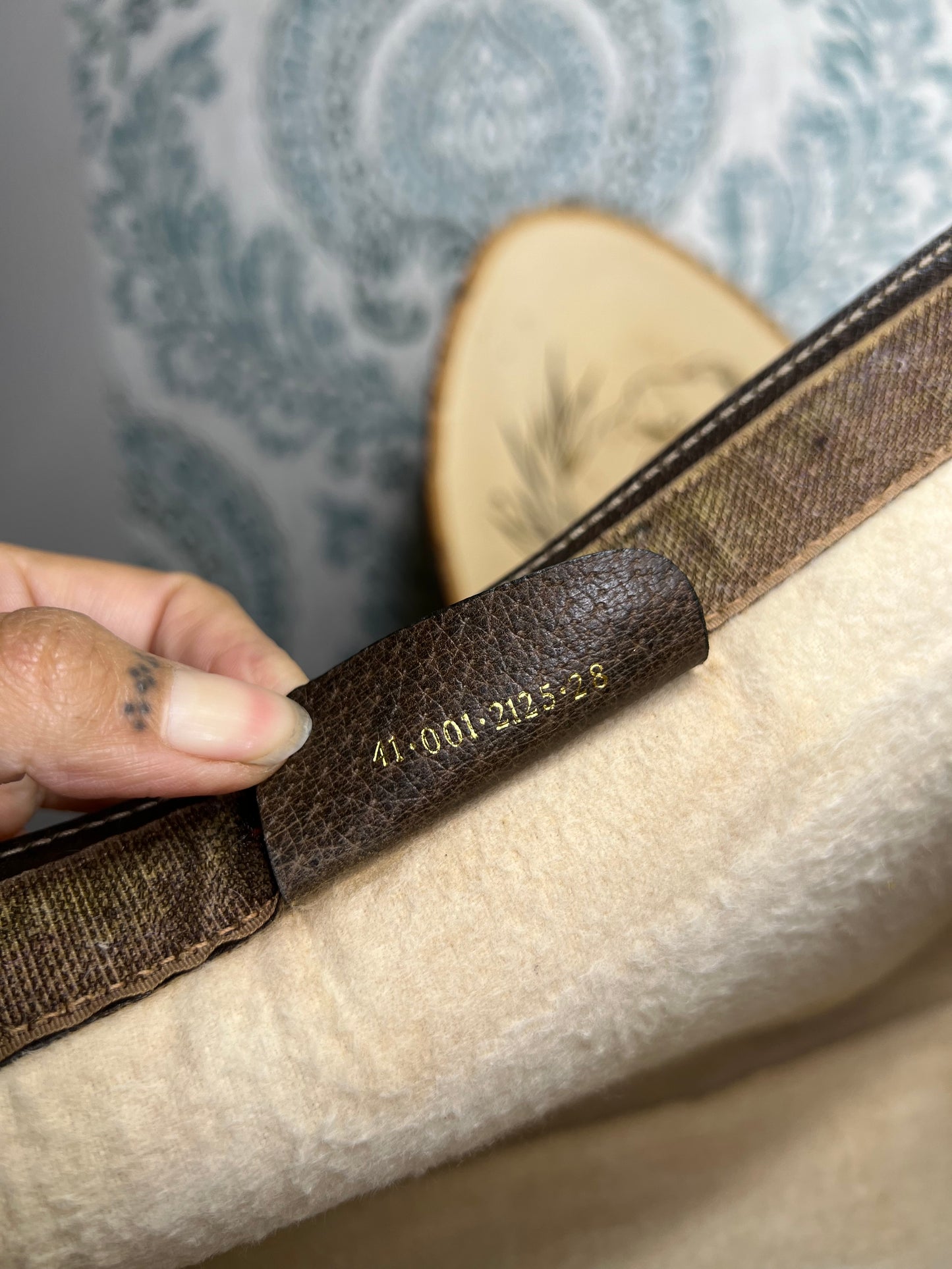 Gucci Supreme Brown Sherry Line Clutch #1