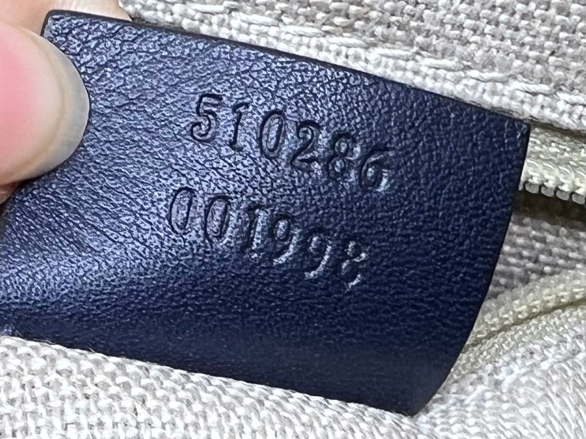 Gucci Navy Blue Microguccissima Bag