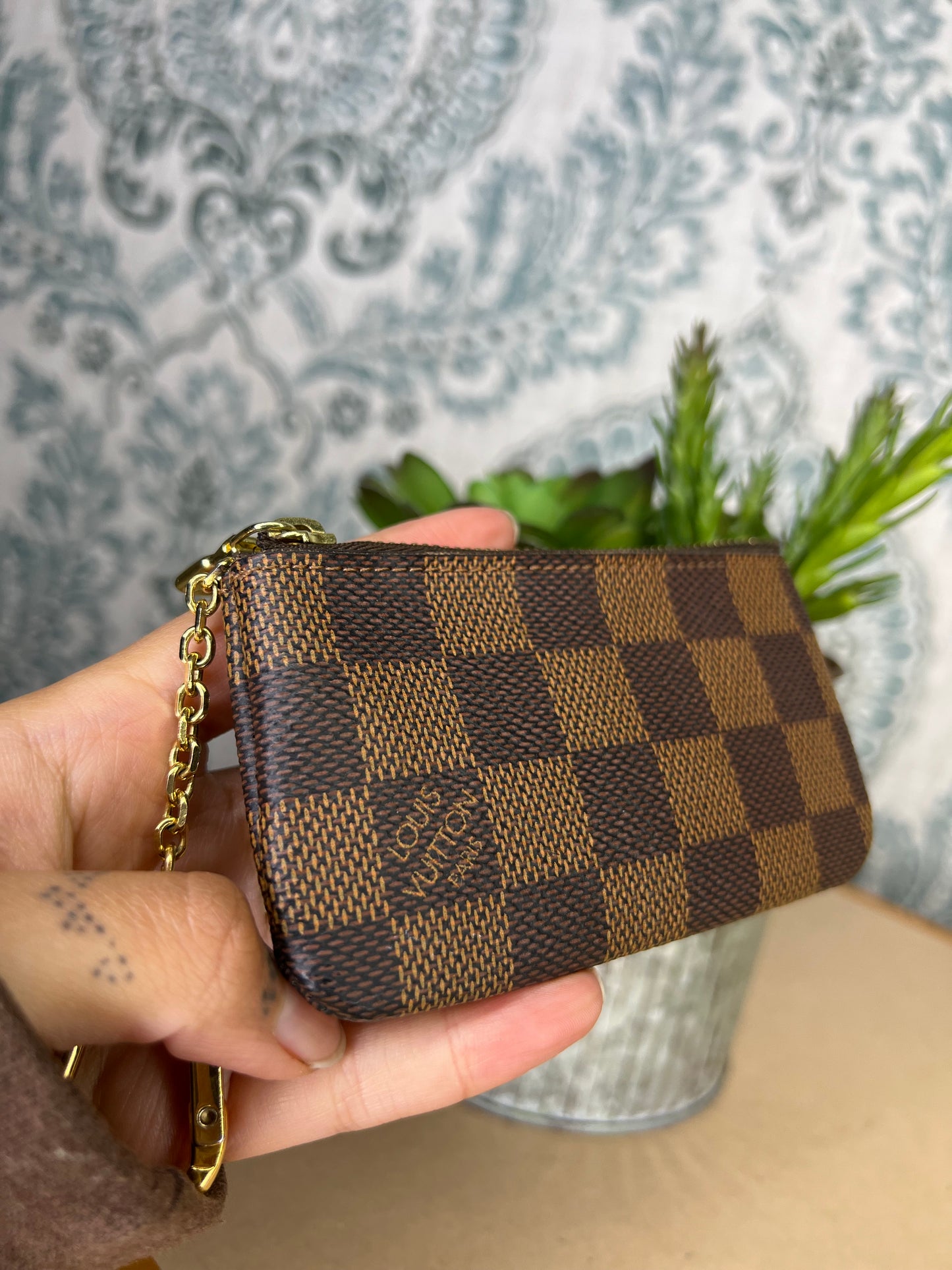 Louis Vuitton Damier Ebene Key Cles