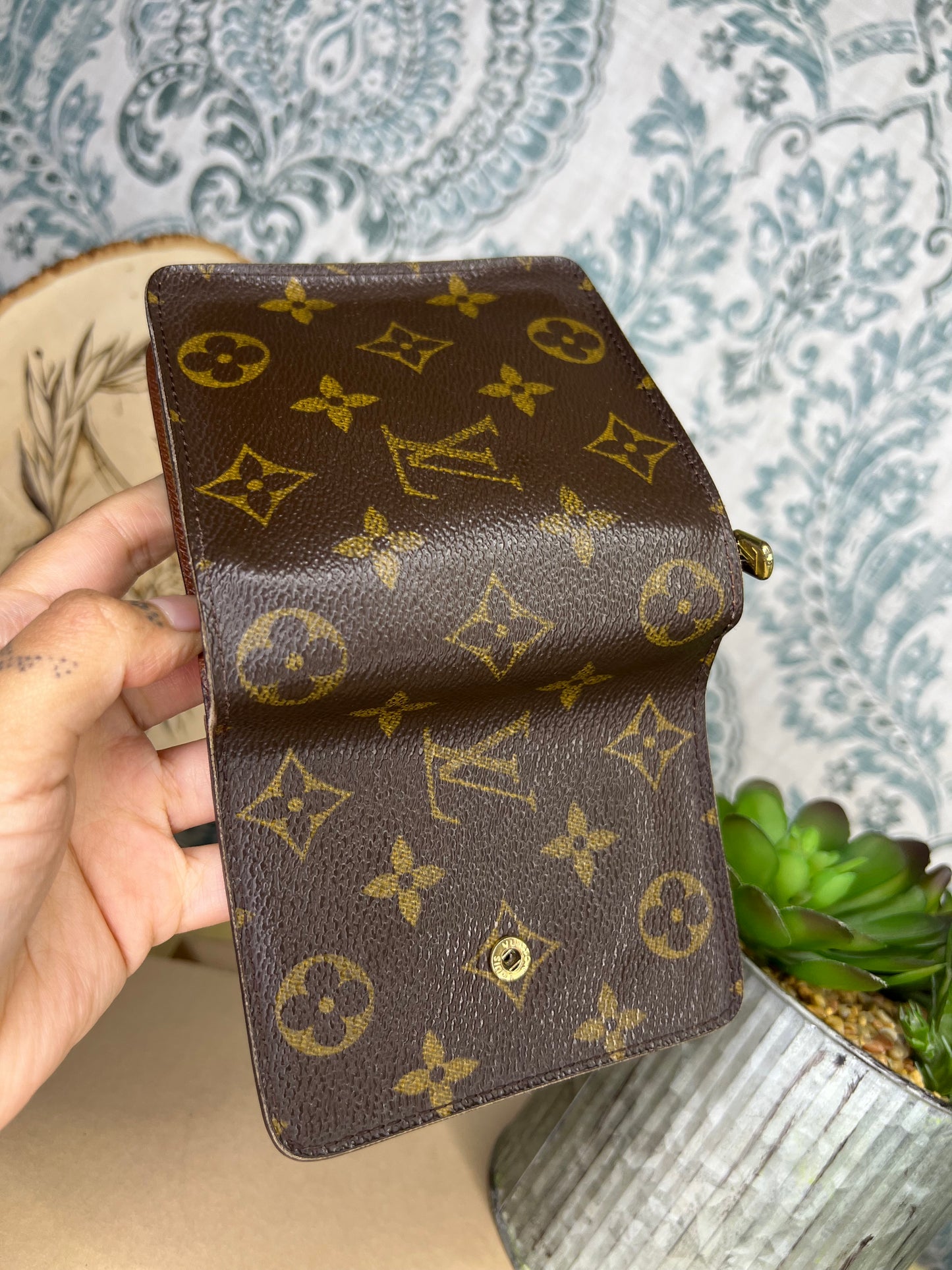 Monogram Compact Zip Wallet