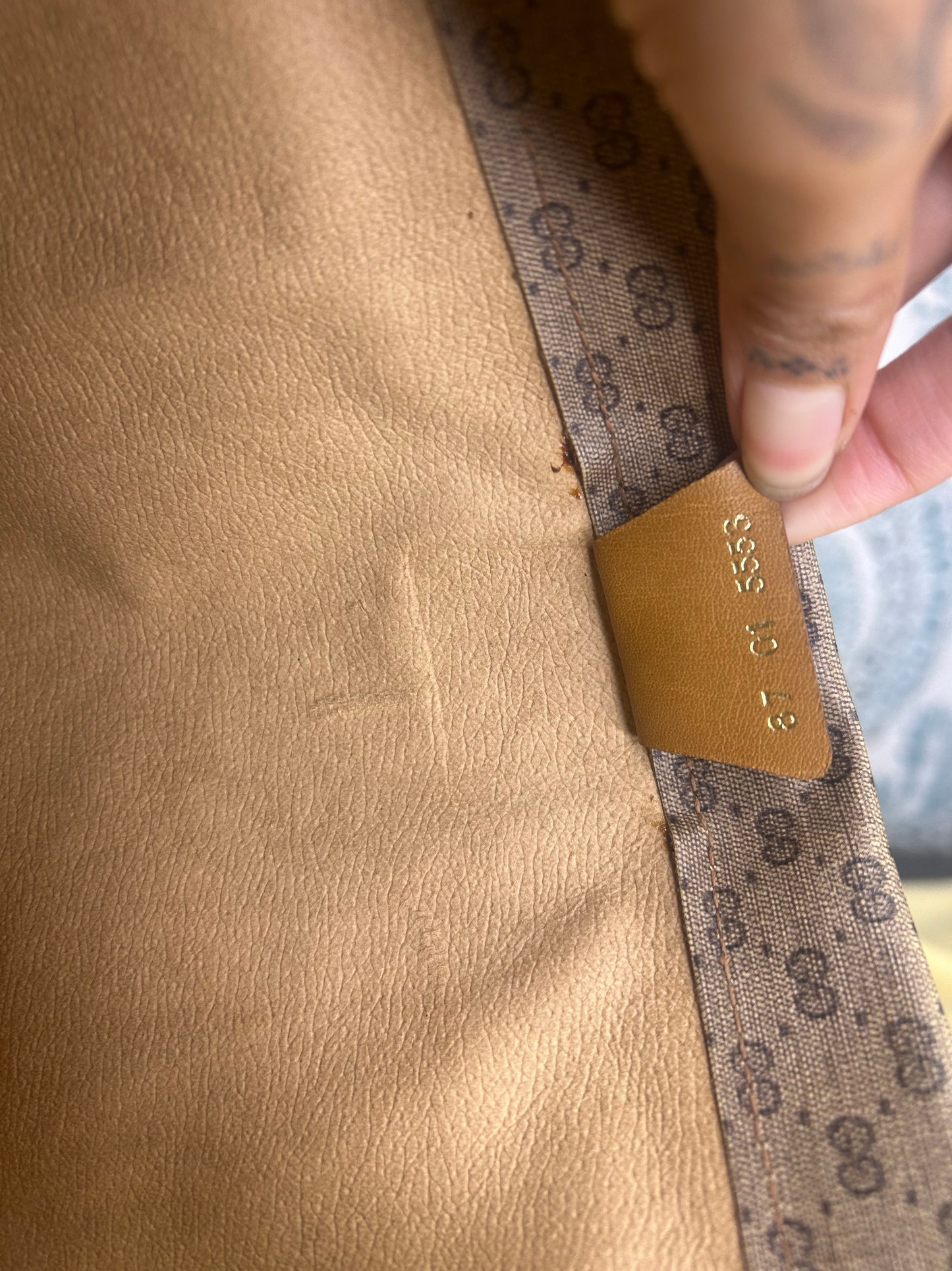 Micro Gucci Tan Vintage Crossbody