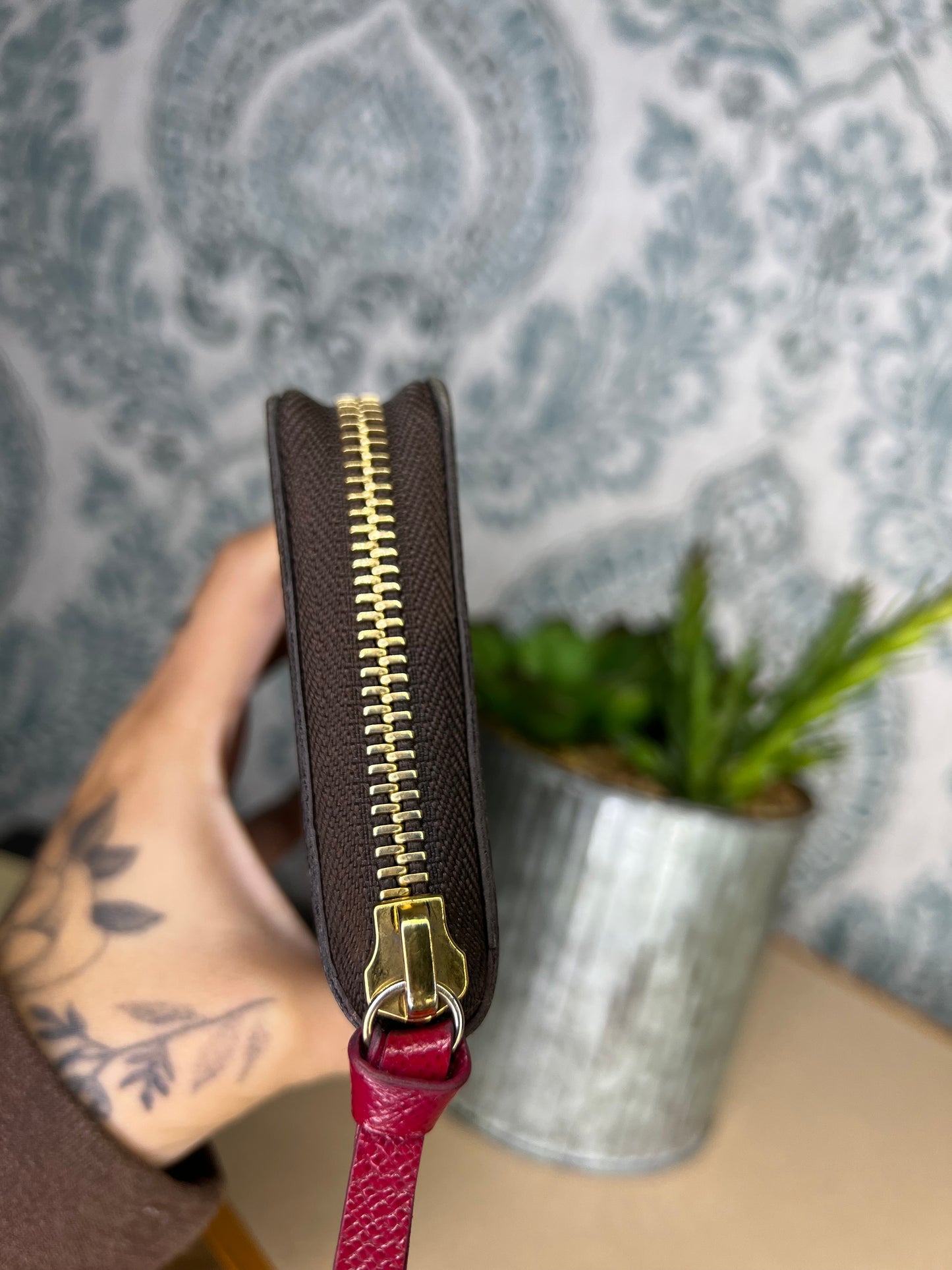 Louis Vuitton Clemence Wallet Fuschia