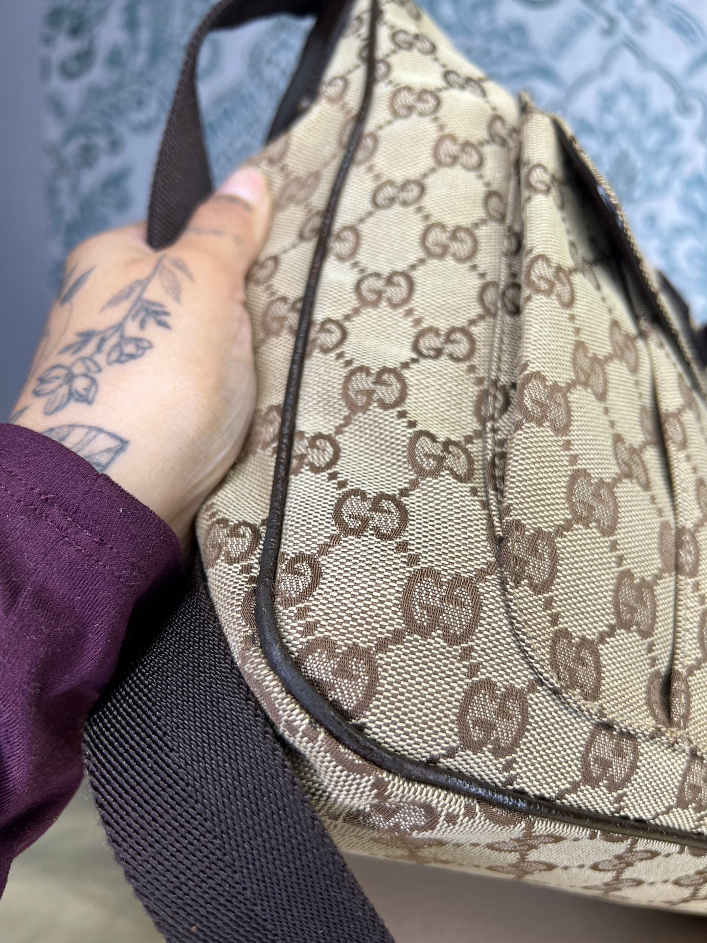 Gucci Canvas Crossbody Bag