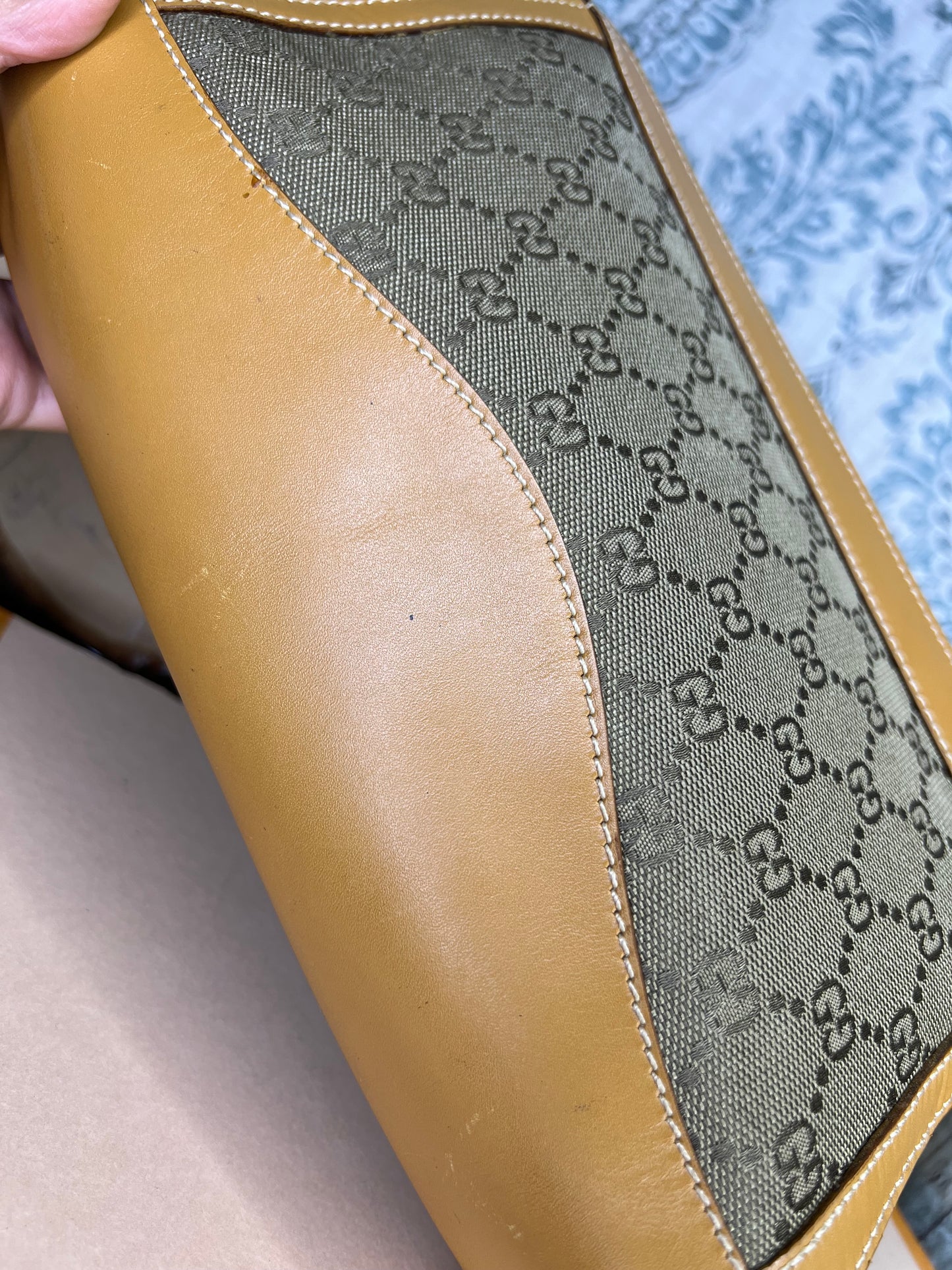 Gucci Tan Vintage Clutch