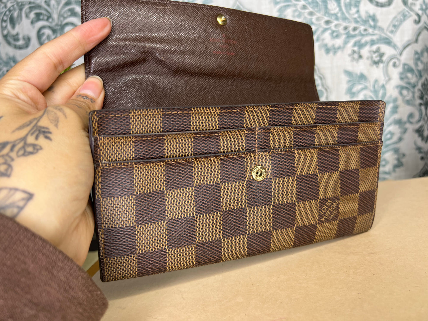 Louis Vuitton Sarah Damier Ebene Wallet