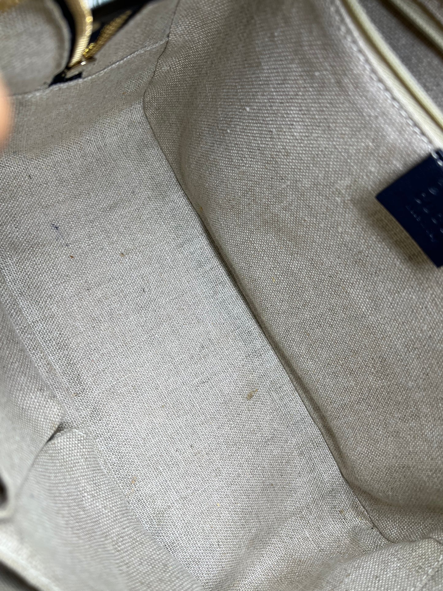 Gucci Navy Blue Microguccissima Bag