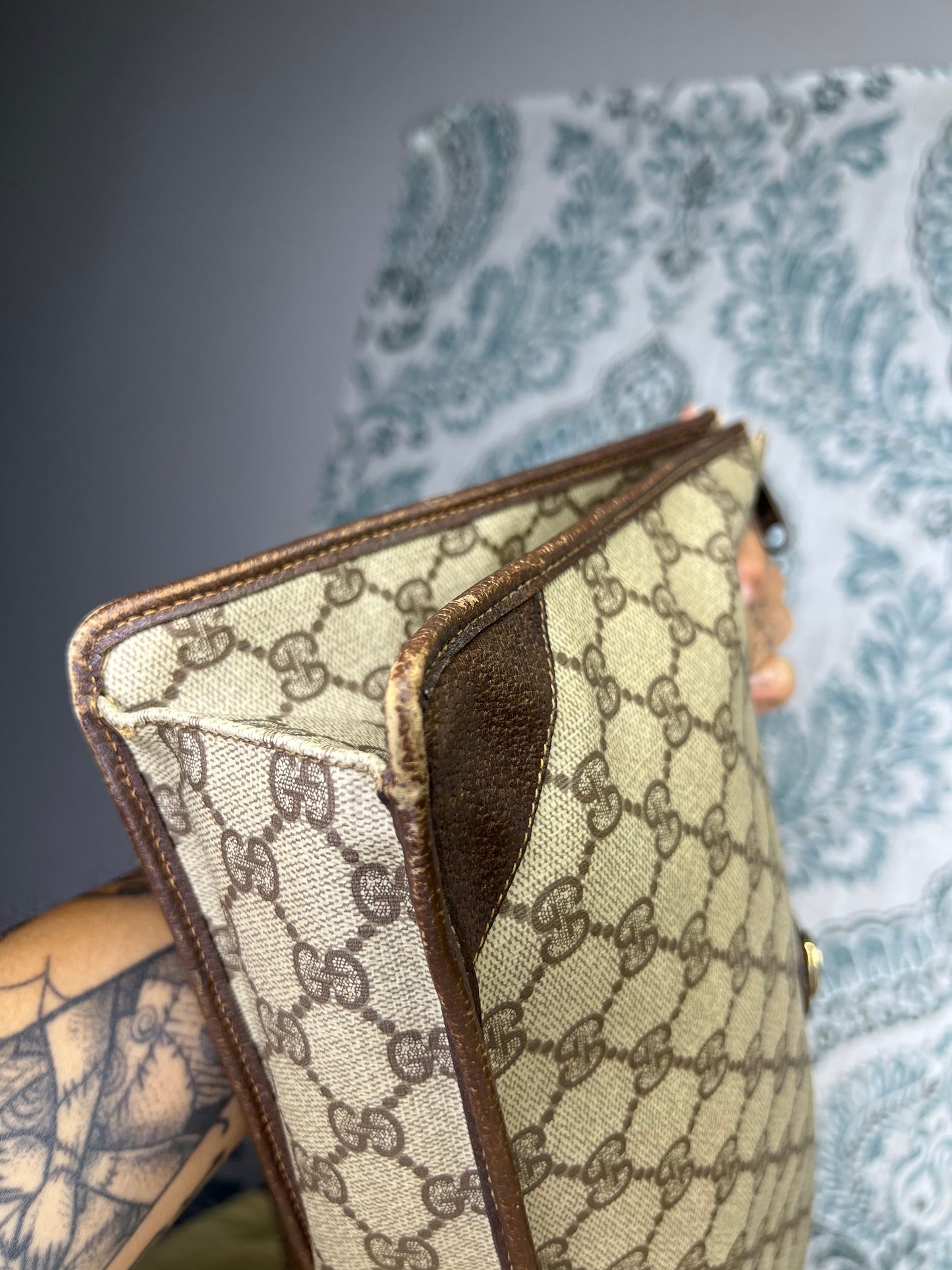 Gucci Vintage Brown Clutch