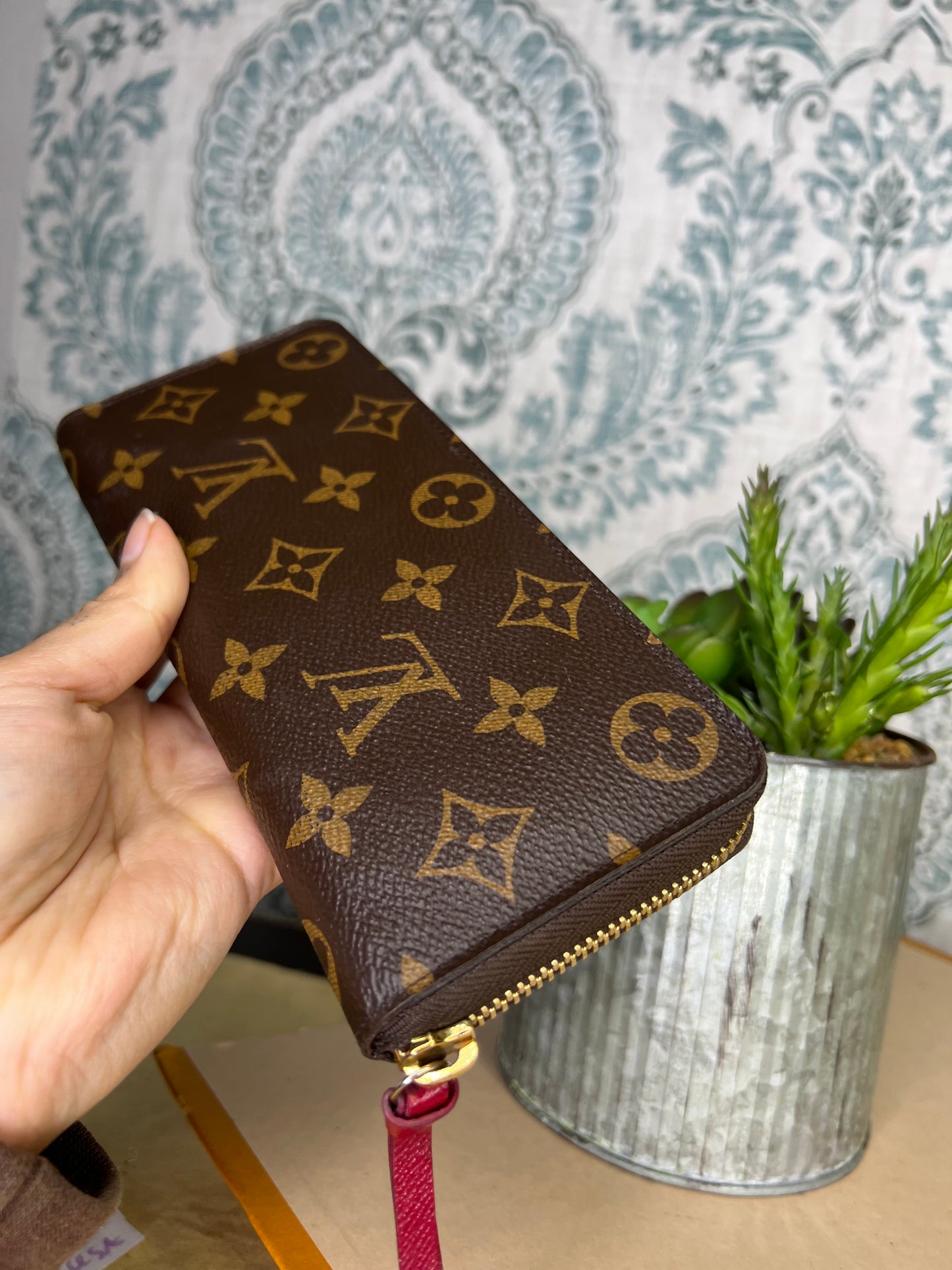 Louis Vuitton Clemence Wallet Fuschia