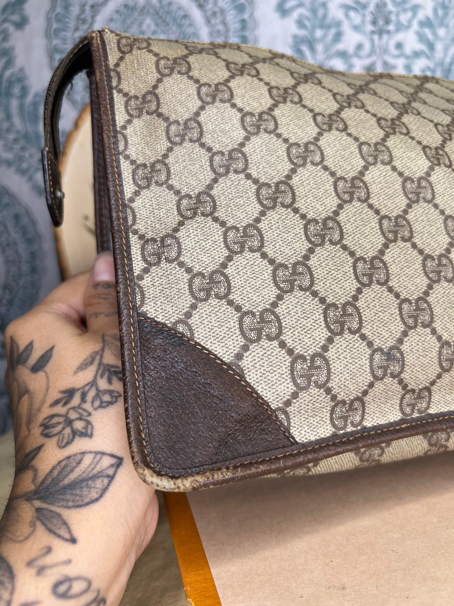 Gucci Vintage Brown Clutch