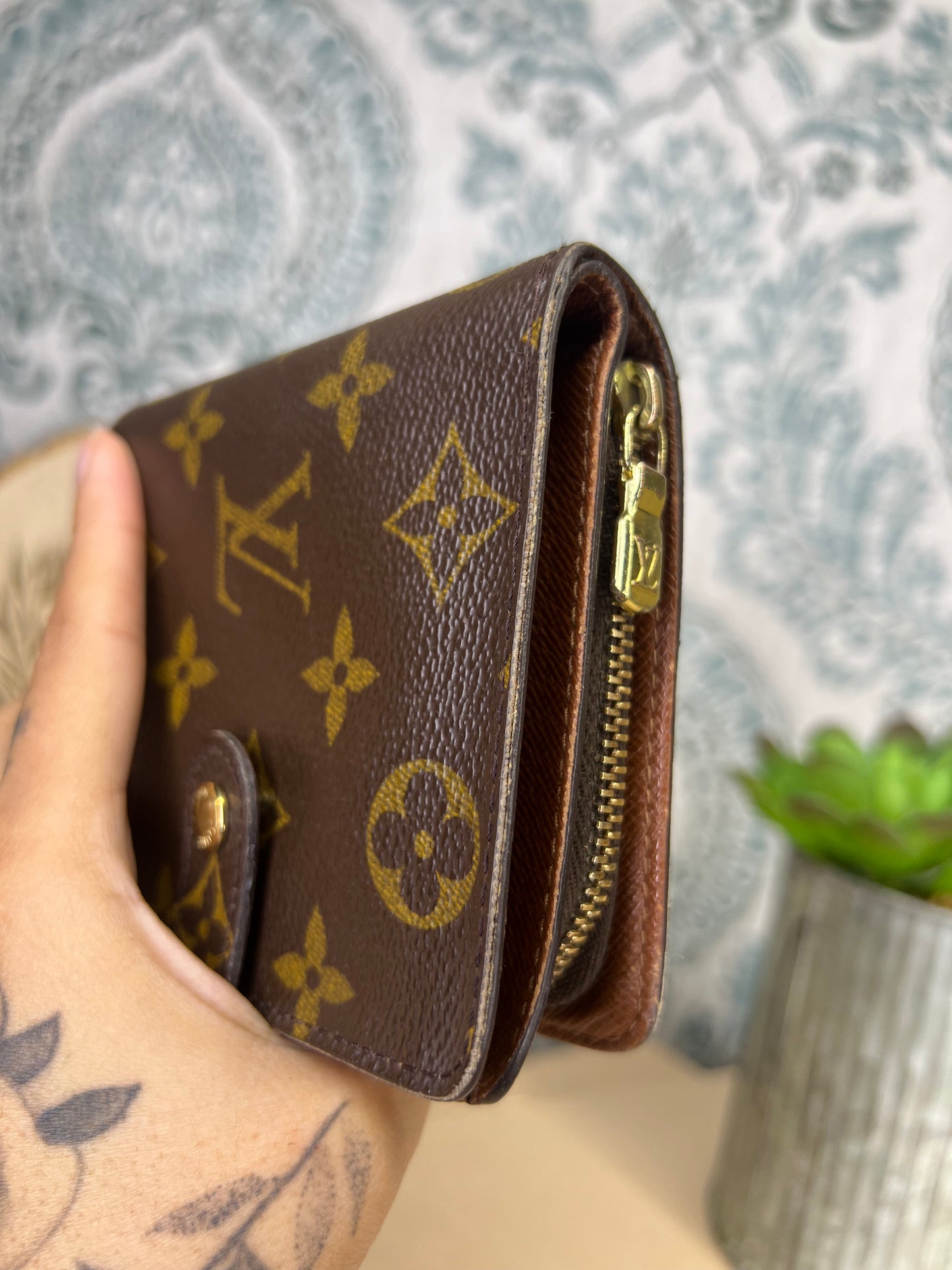 Monogram Compact Zip Wallet