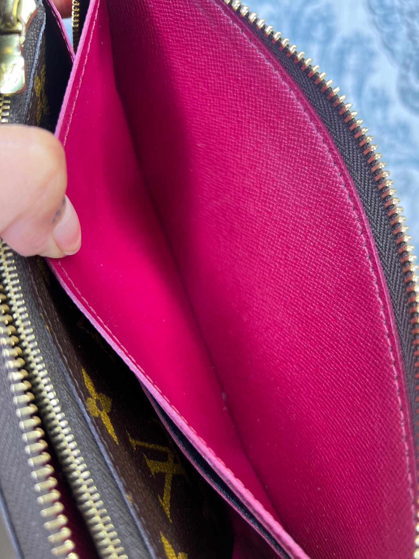 Louis Vuitton Fuschia Clemence Wallet