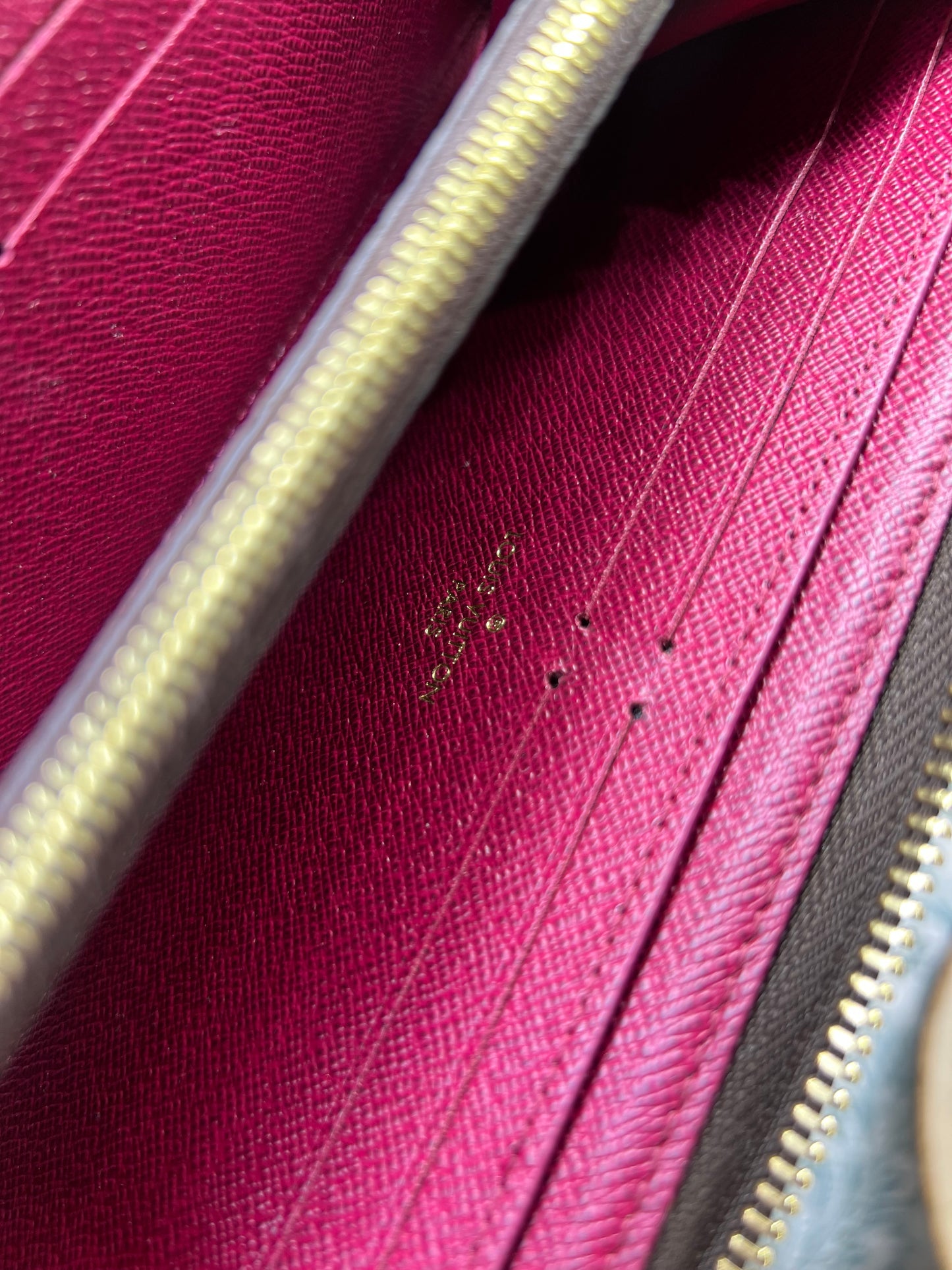 Louis Vuitton Fuschia Clemence Wallet