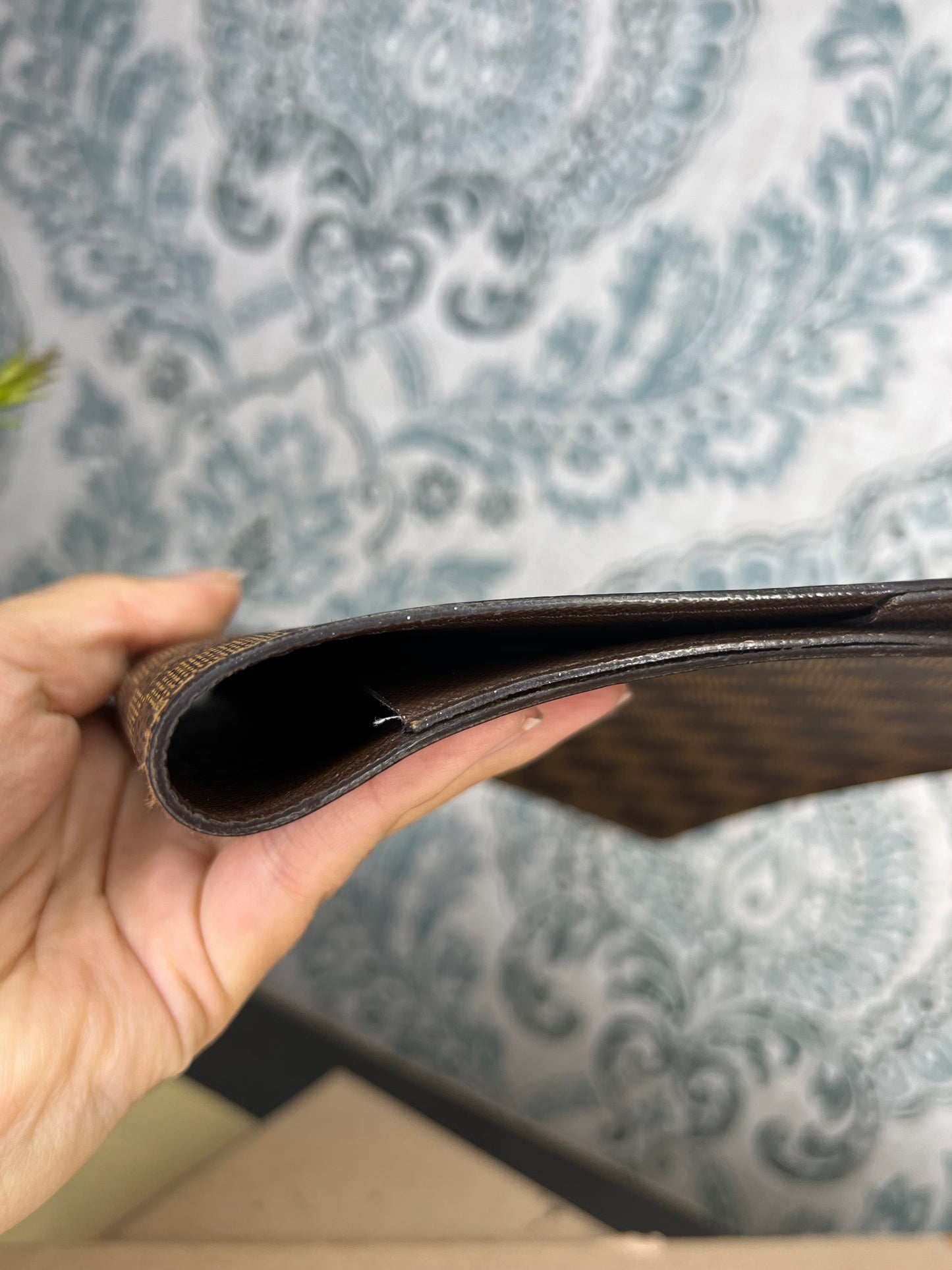Louis Vuitton Damier Ebene Desk Agenda Cover