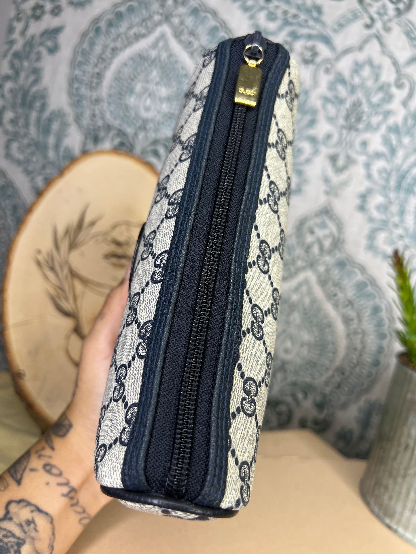 Gucci Navy Vintage Clutch