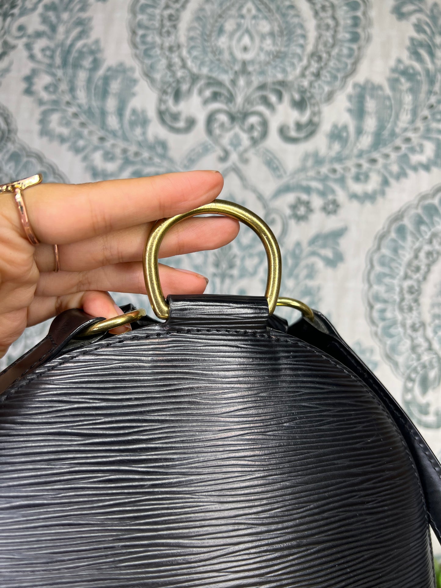 Louis Vuitton Epi Black Mabillon