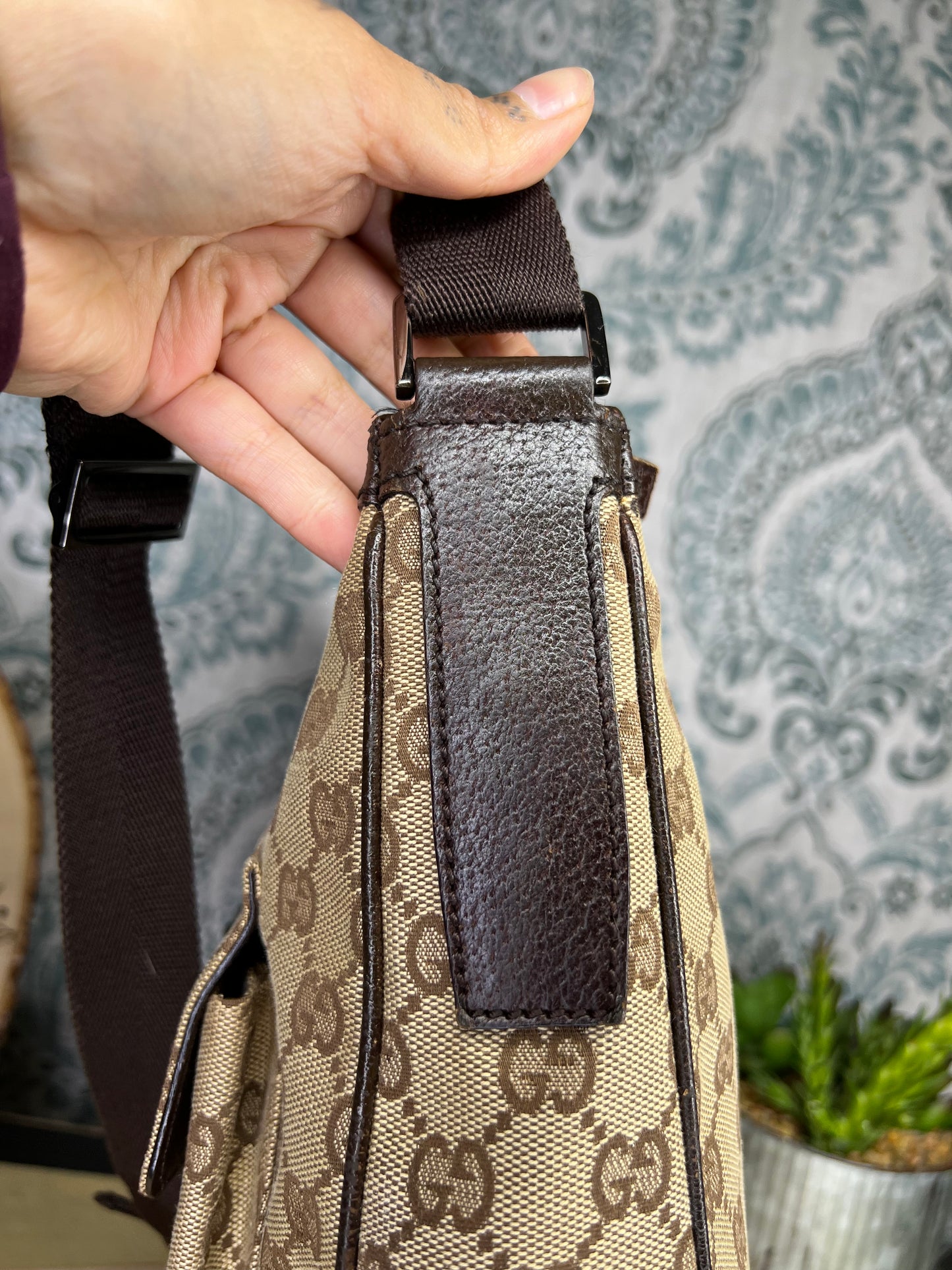 Gucci Canvas Crossbody Bag