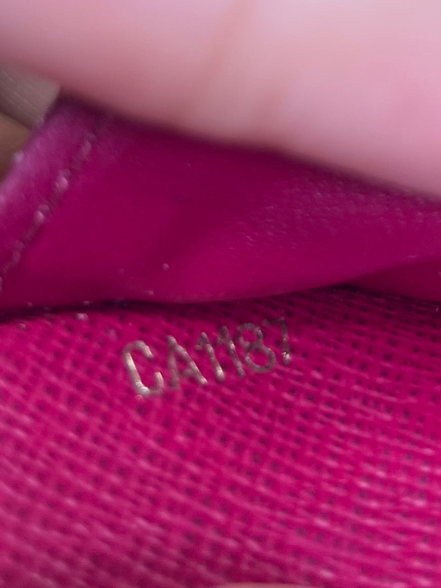 Louis Vuitton Clemence Wallet Fuschia