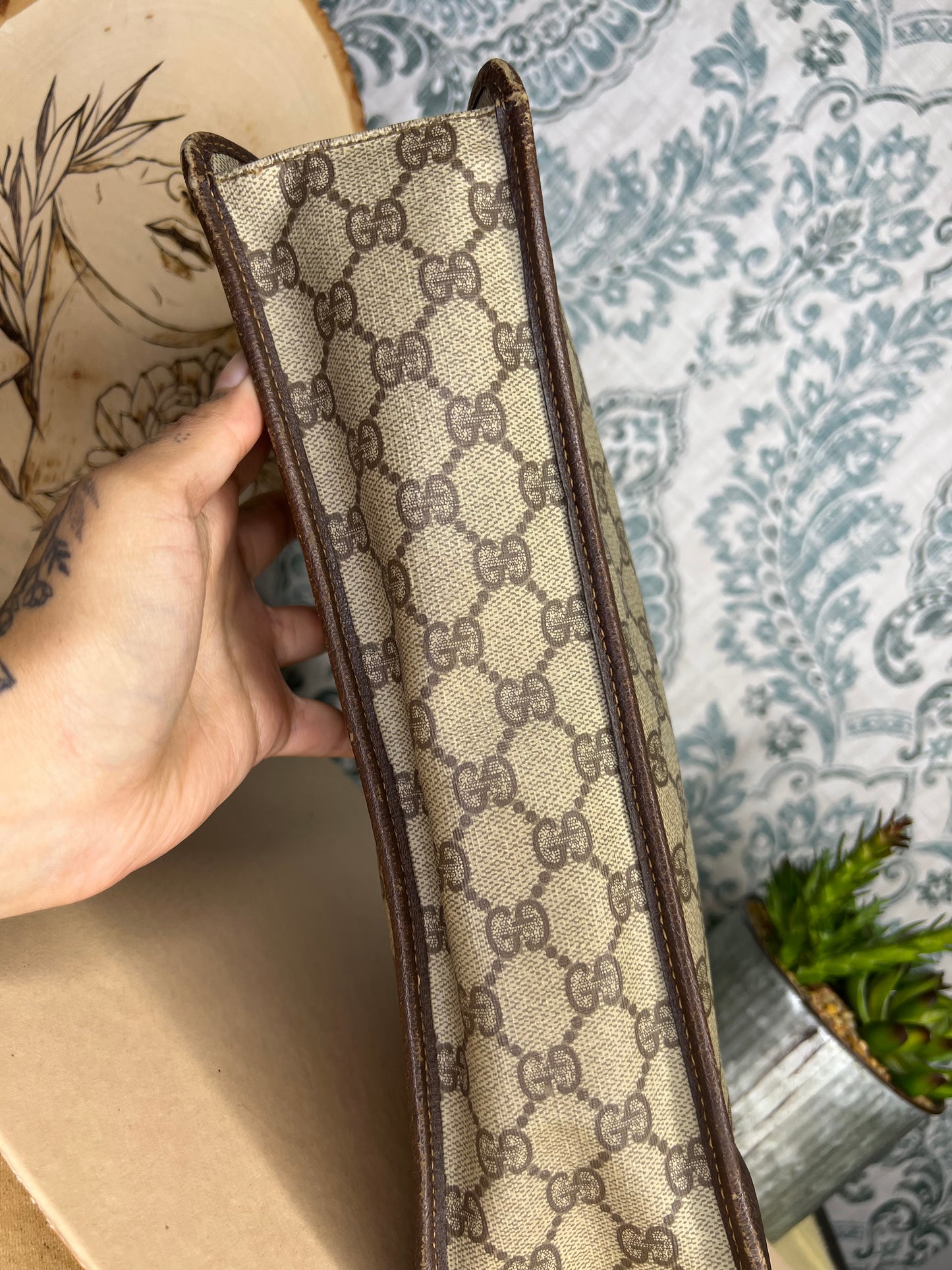 Gucci Vintage Brown Clutch