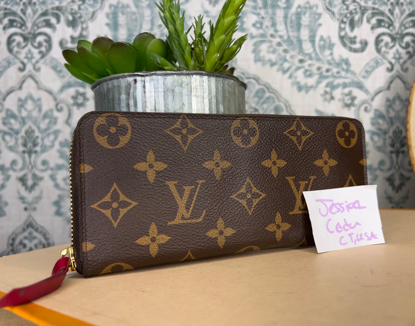 Louis Vuitton Clemence Wallet Fuschia