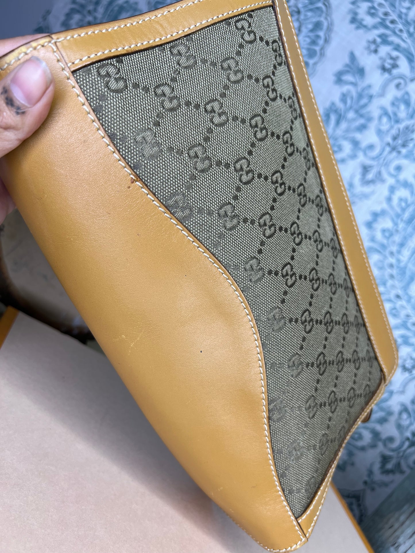 Gucci Tan Vintage Clutch