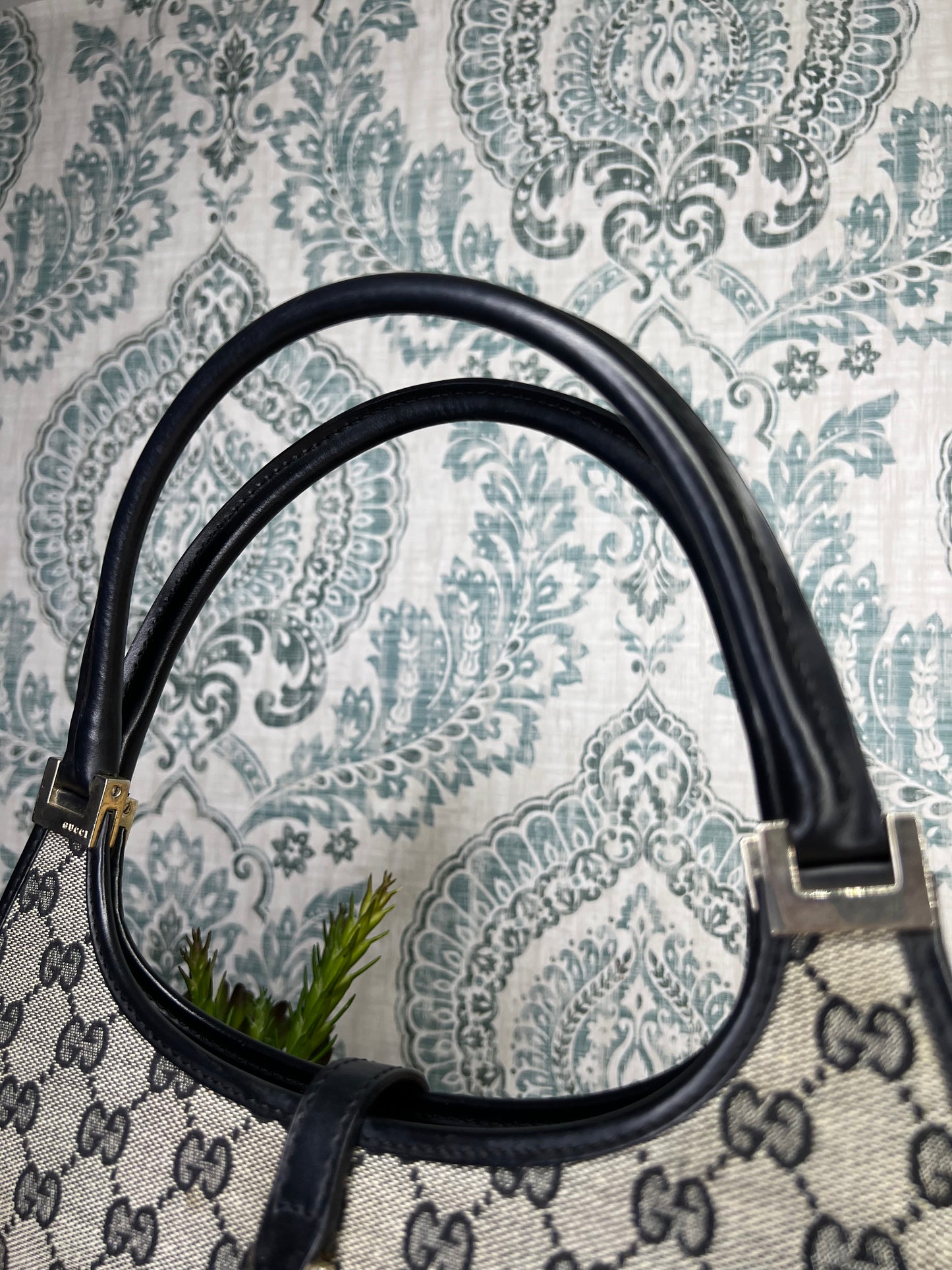 Gucci Jackie Navy Blue Handbag