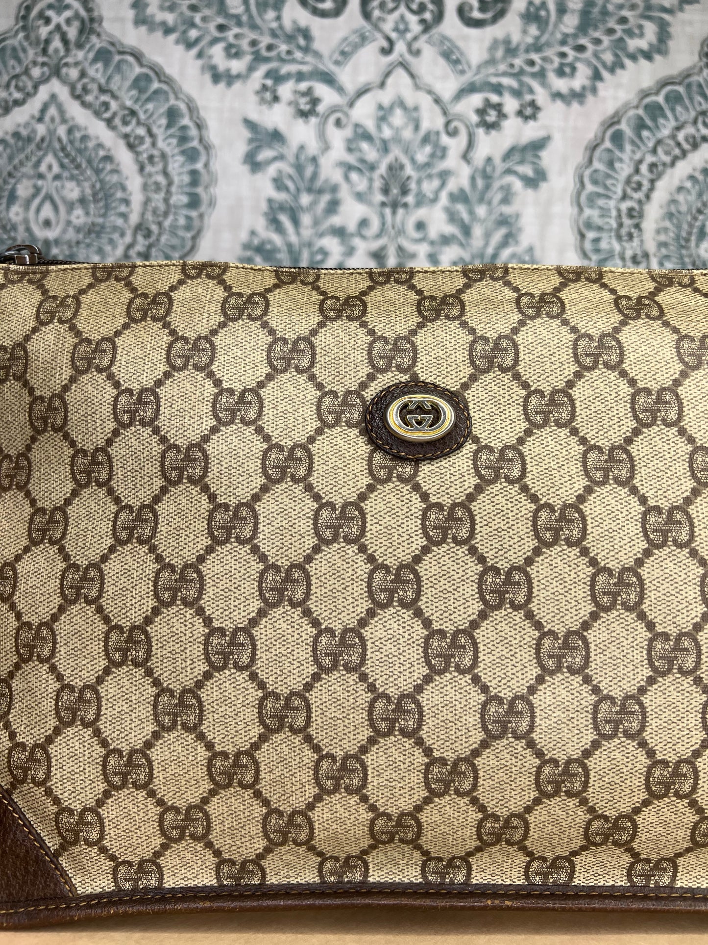 Gucci Vintage Brown Clutch