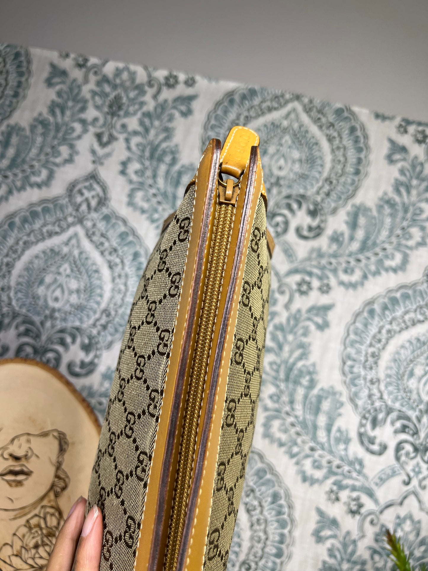 Gucci Tan Vintage Clutch