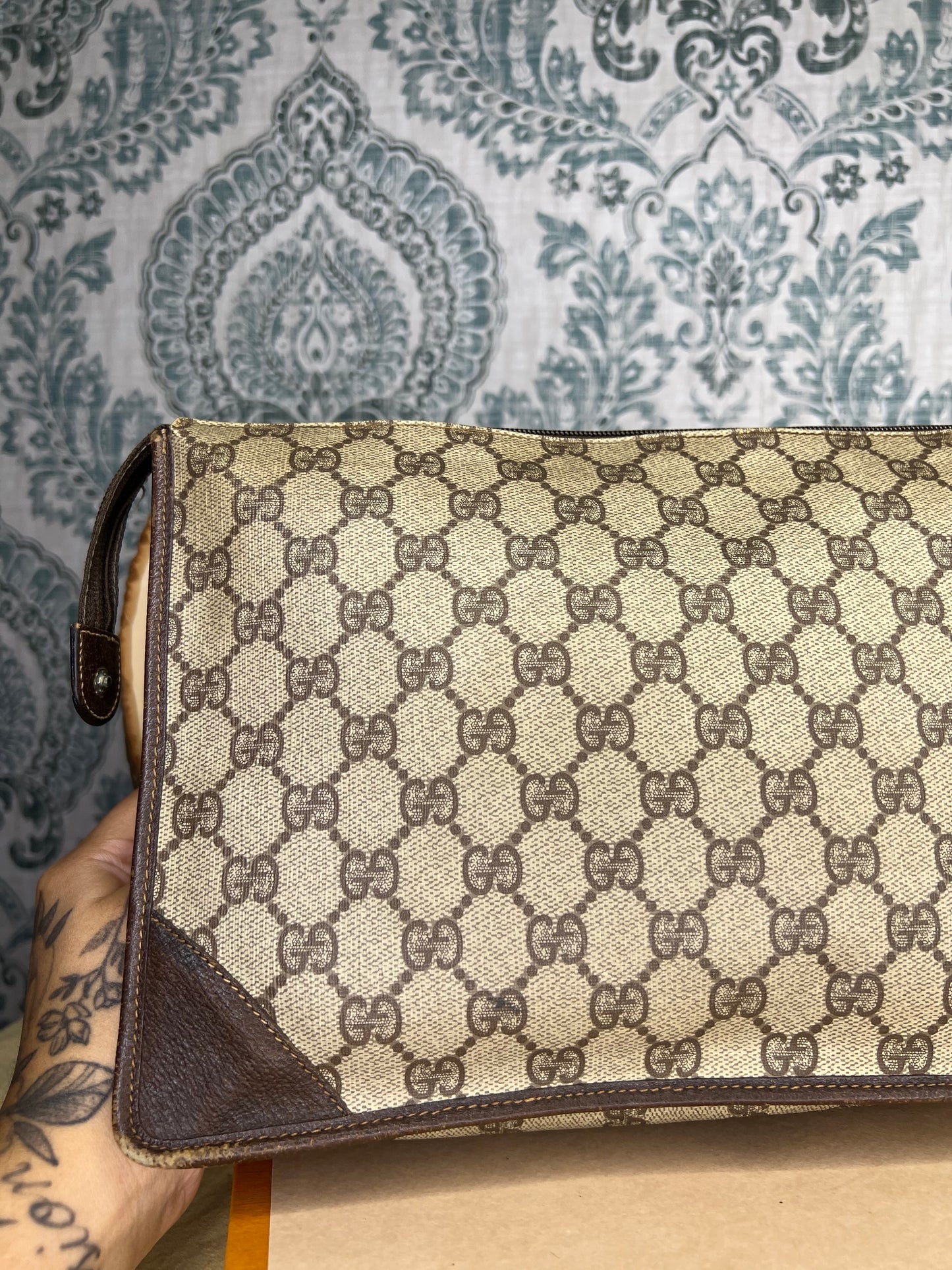 Gucci Vintage Brown Clutch