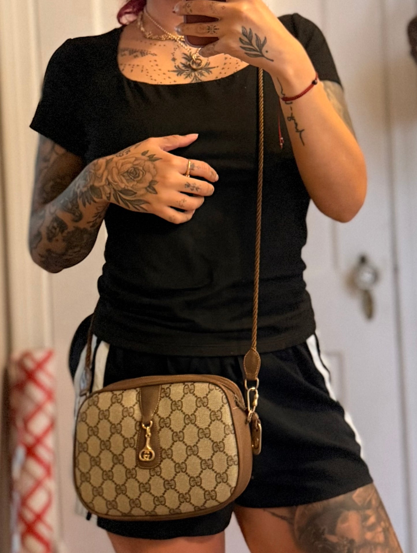 Gucci GG Supreme Horsebit Vintage Crossbody