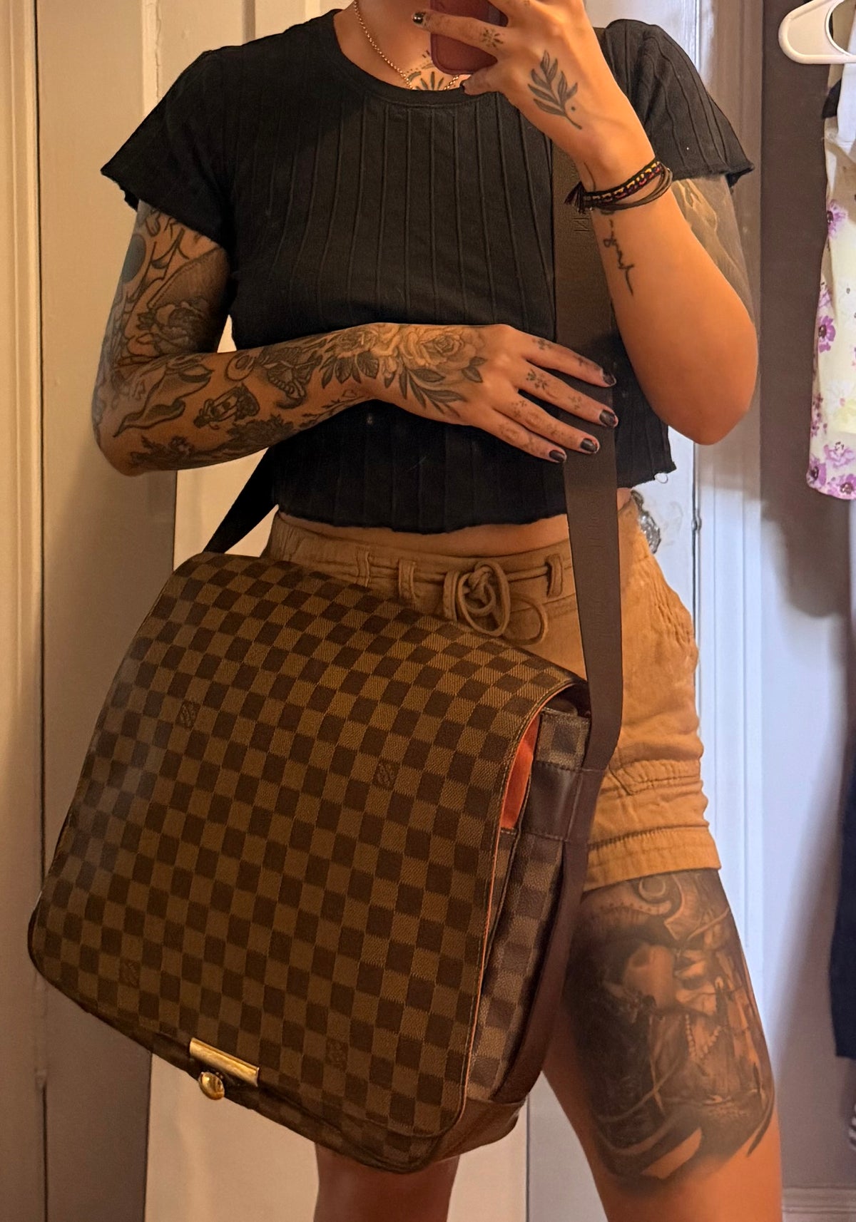 Louis Vuitton Damier Ebene Bastille Messenger Bag