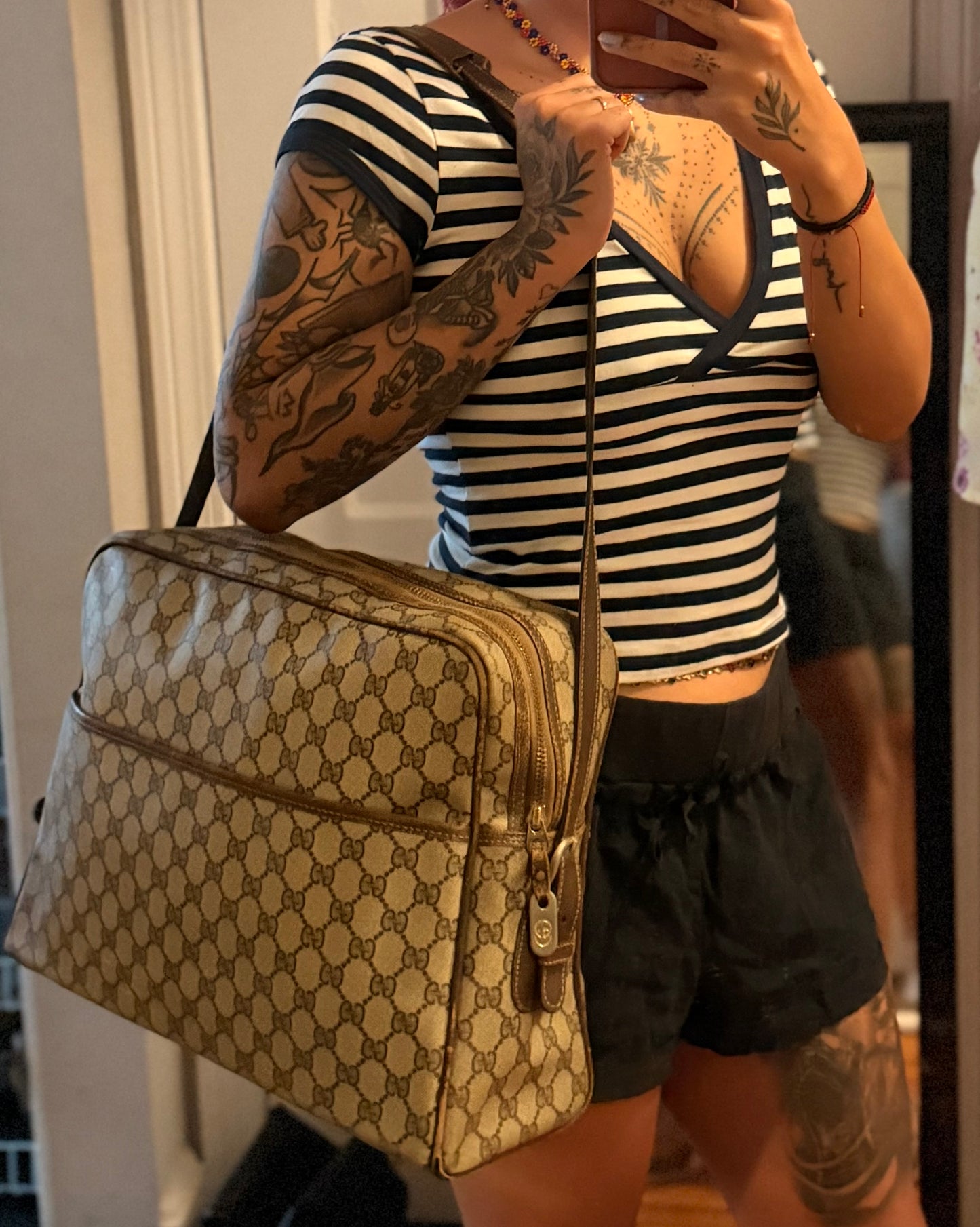 Gucci Supreme Large Messenger Bag
