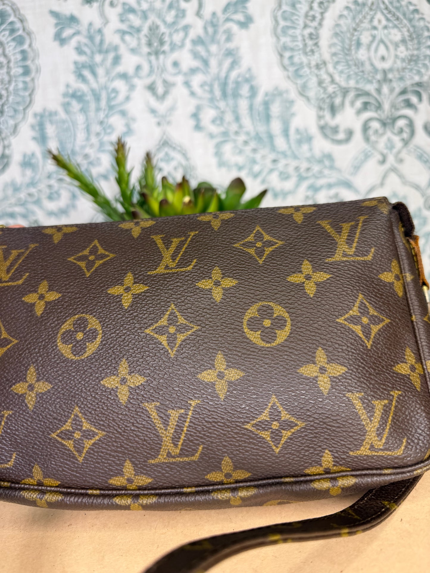Louis Vuitton Pochette Accessories with Monogram Strap #1