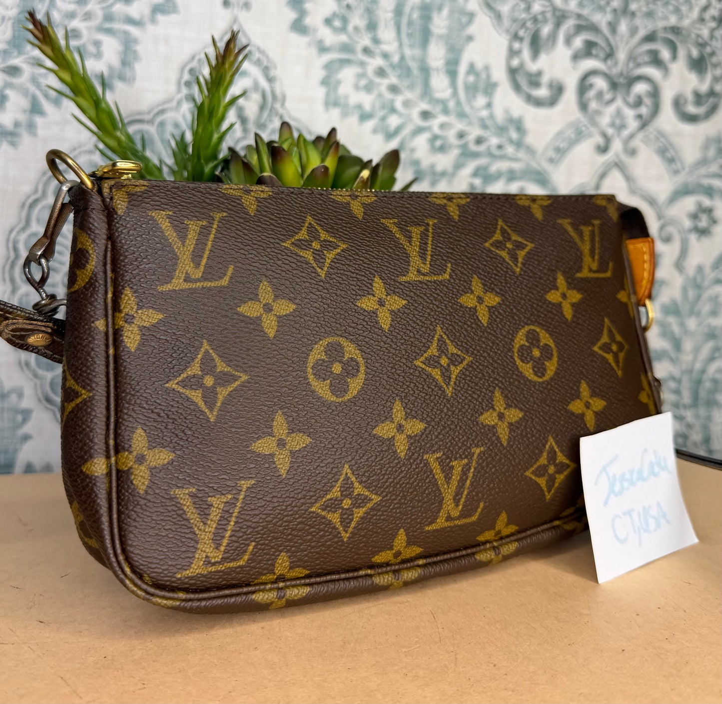 Louis Vuitton Pochette Accessories with Monogram Strap #2