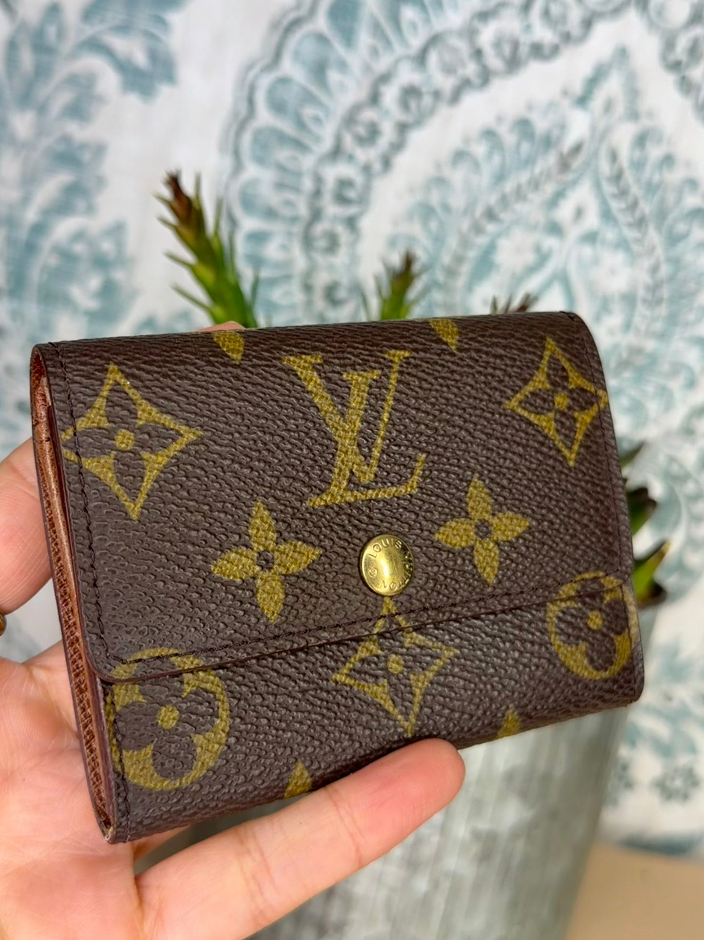 Louis Vuitton Porte Monnaie Plat Monogram Card Case #3