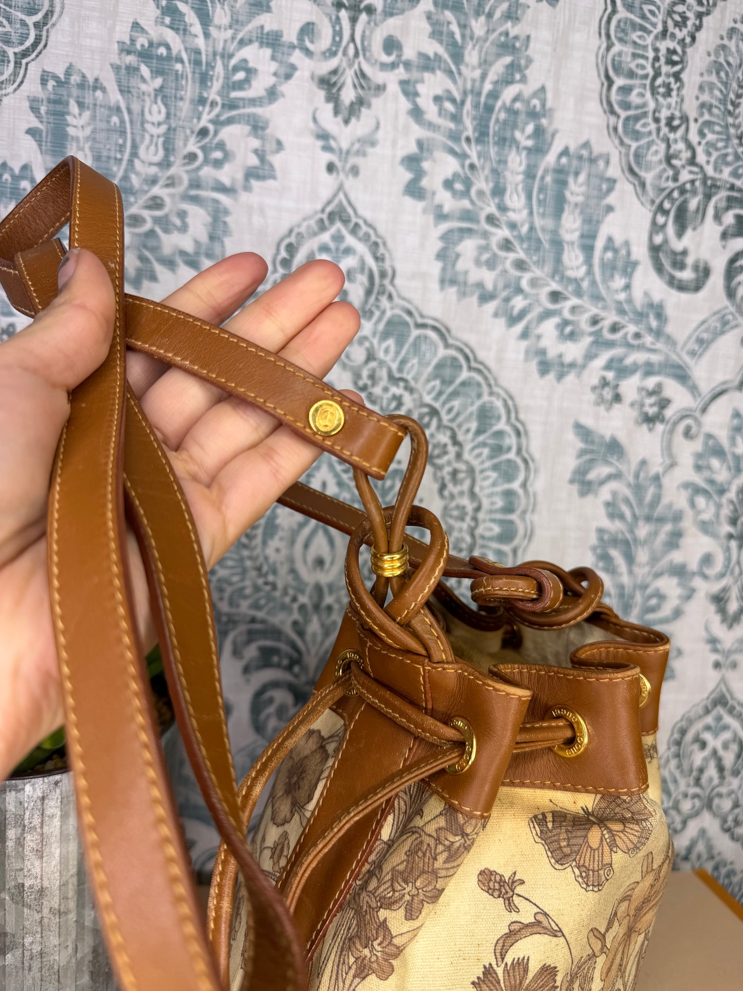 Gucci Floral Bucket Bag