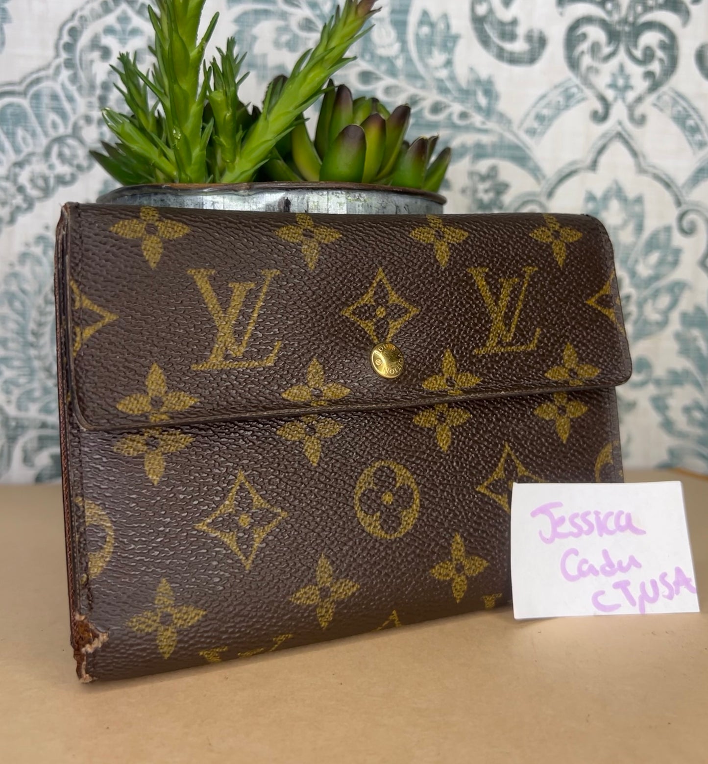 Louis Vuitton Monogram Passport Trifold Wallet #3