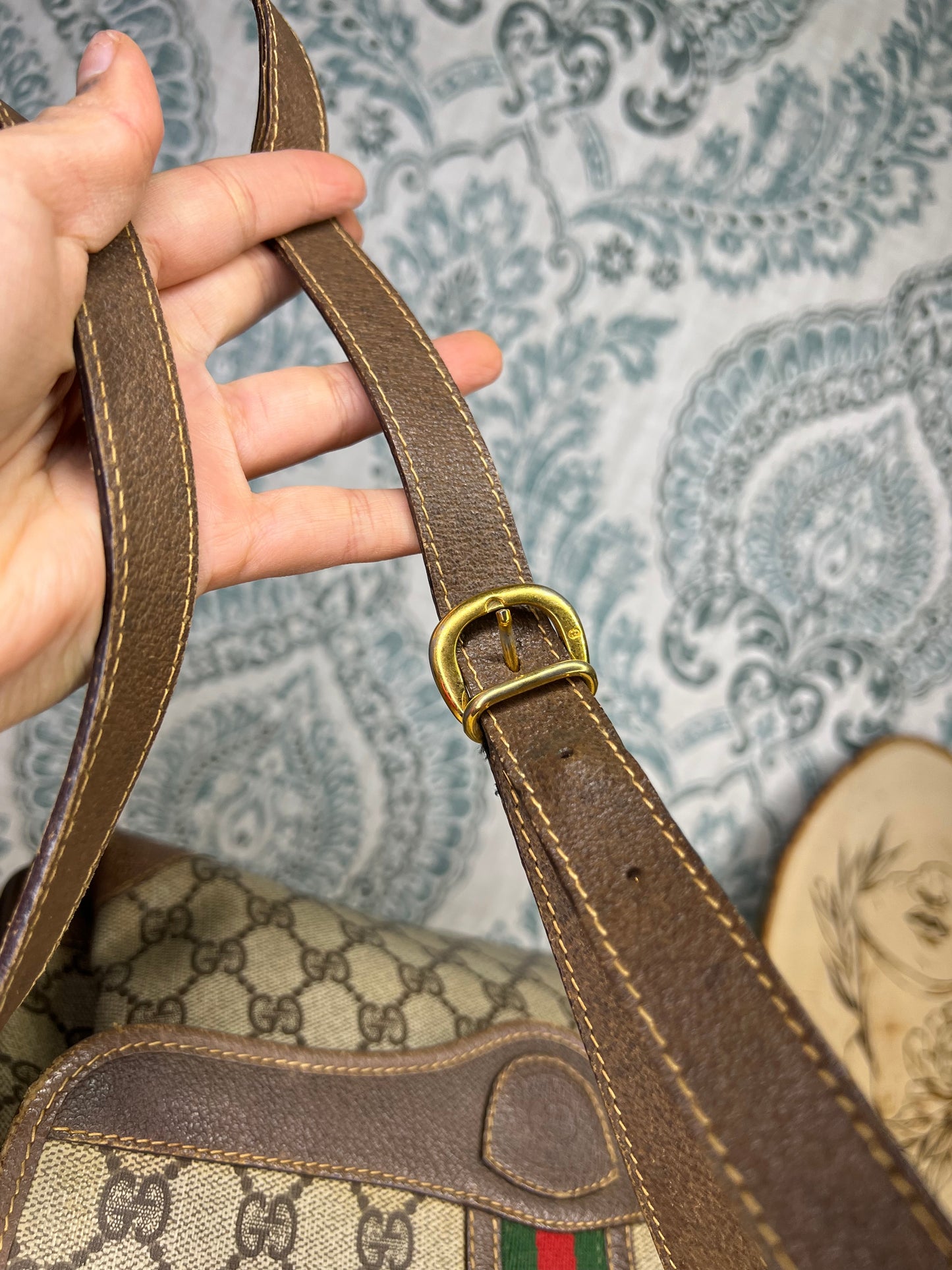 Gucci Supreme Sherry Line Vintage Purse