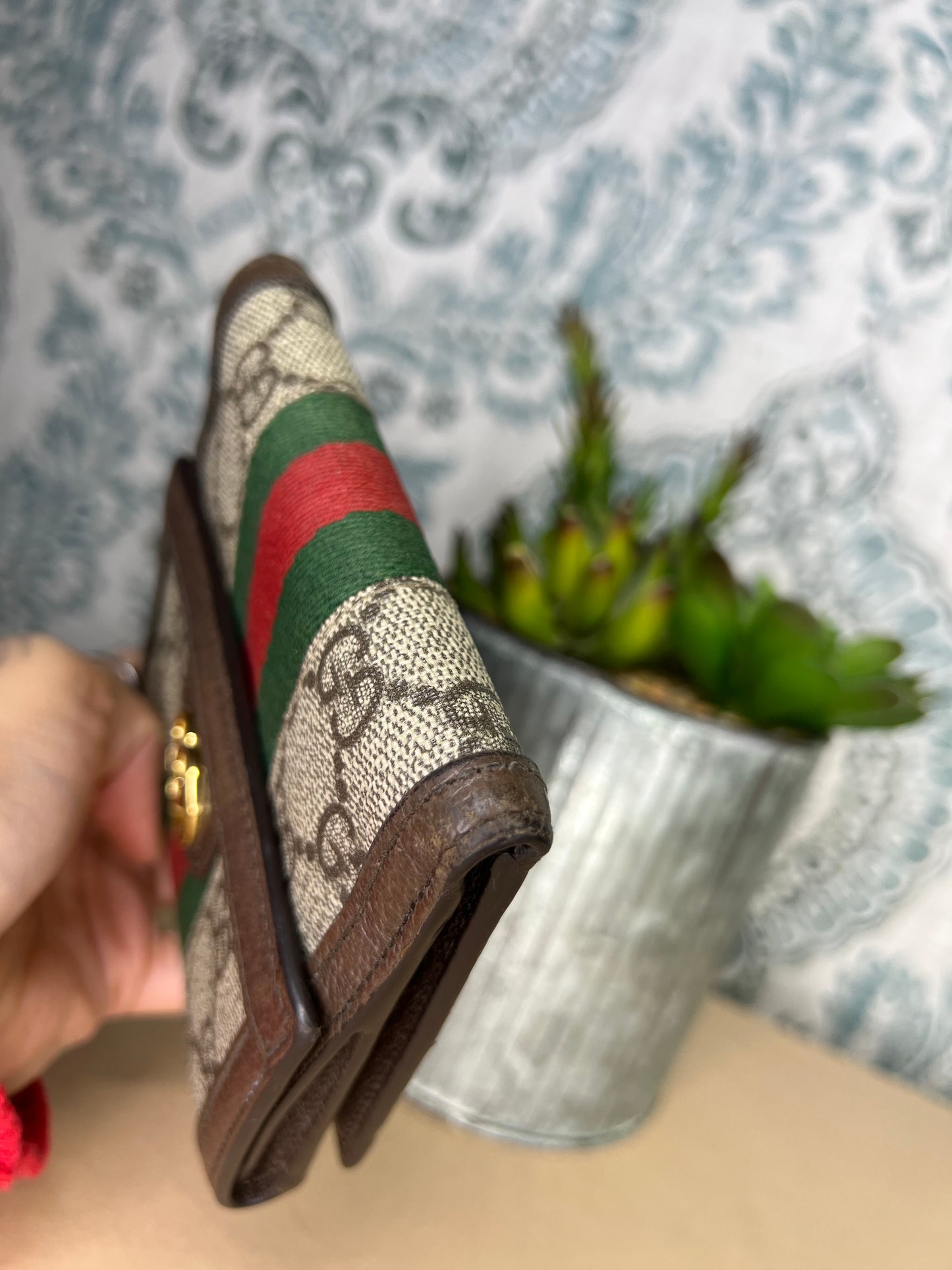 Gucci Ophidia Sherry Line Compact Wallet