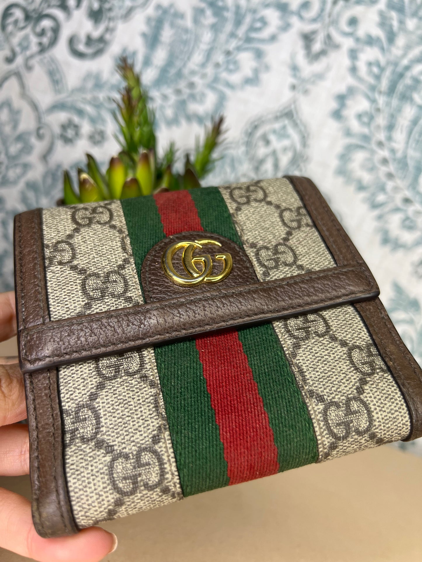 Gucci Ophidia Sherry Line Compact Wallet