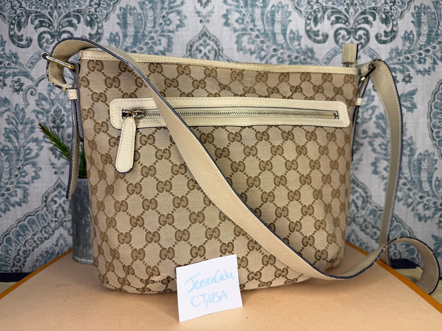 Gucci Canvas GG Beige Crossbody