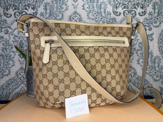 Gucci Canvas GG Beige Crossbody