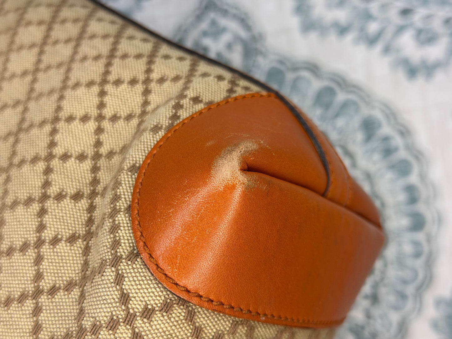 Gucci Diamante Orange Small Tote with Pouch