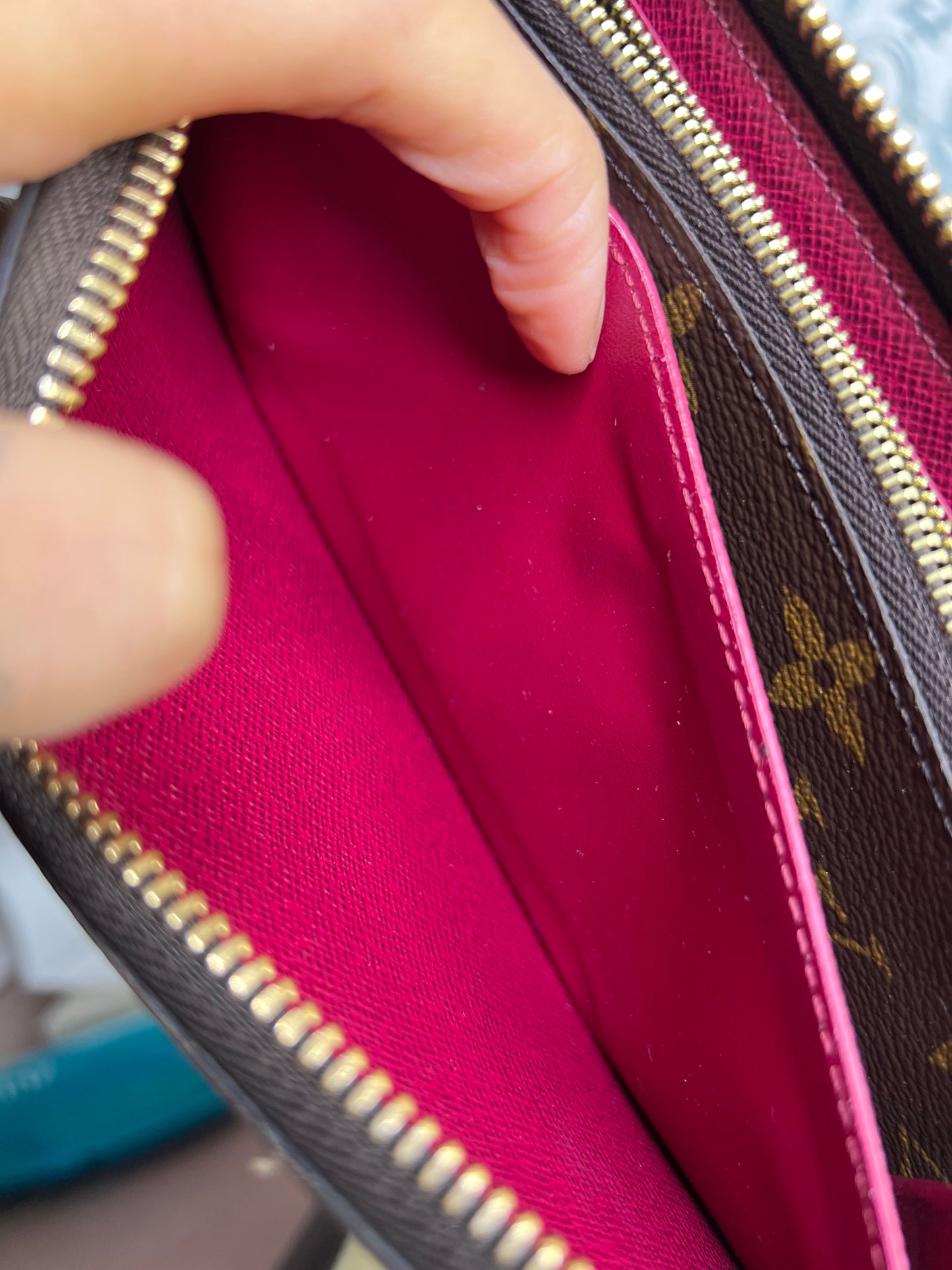 Louis Vuitton Clemence Fuschia Wallet